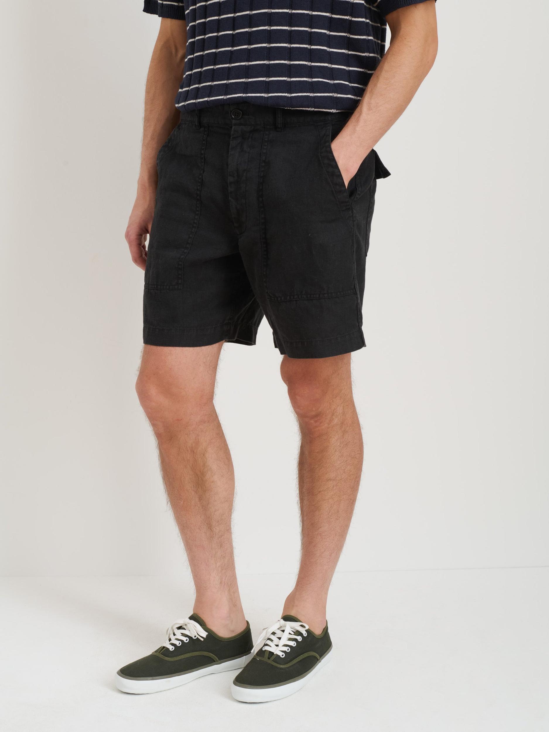 Garment Dyed Pull On Field Short In Linen Product Image