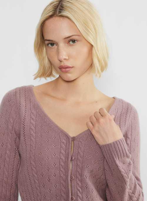 romy merino wool cardigan Product Image