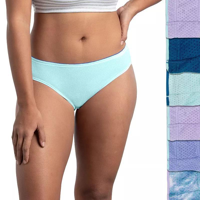 Women's Fruit of the Loom® Breathable Micro-Mesh Bikini Panty 6-Pack Set 6DBMBKK, Cashmere Product Image
