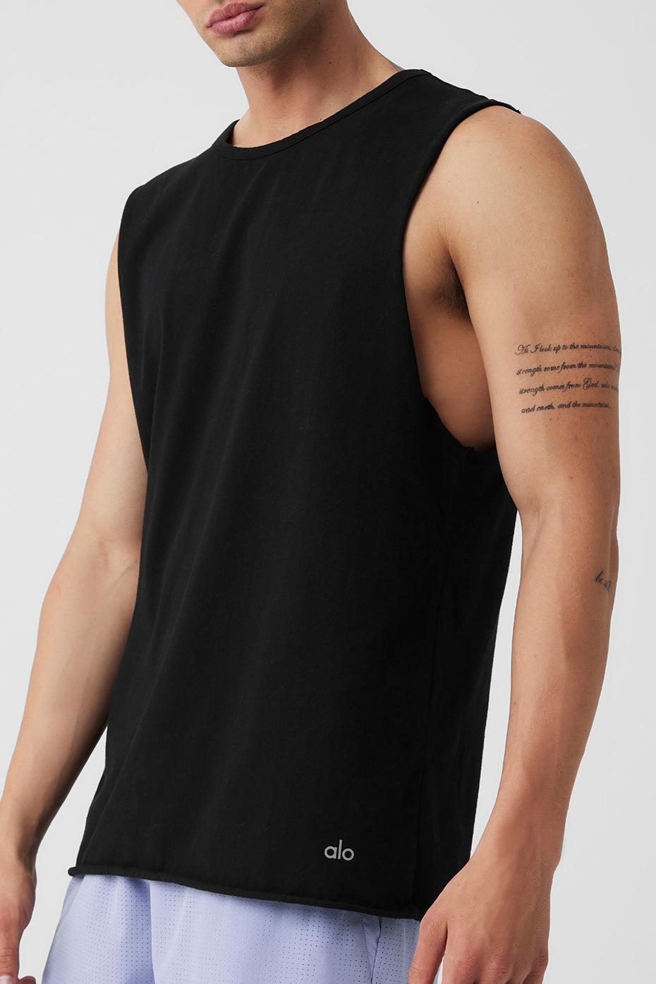 Society Raw Edge Tank - Black Product Image