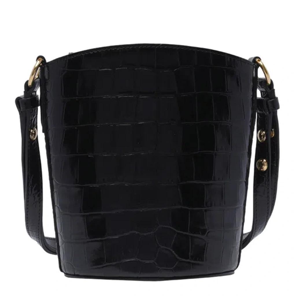 TOM FORD Logo Plaque Embossed Small Bucket Bag In Black Product Image