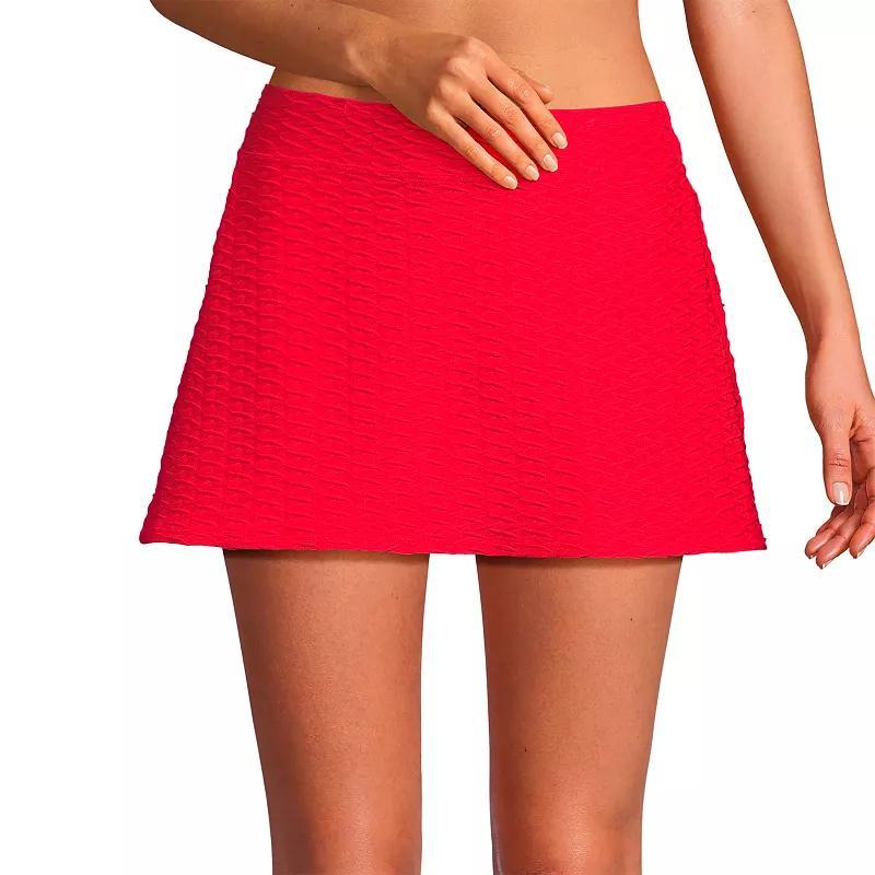 Womens Lands End Textured Swim Skirt Product Image