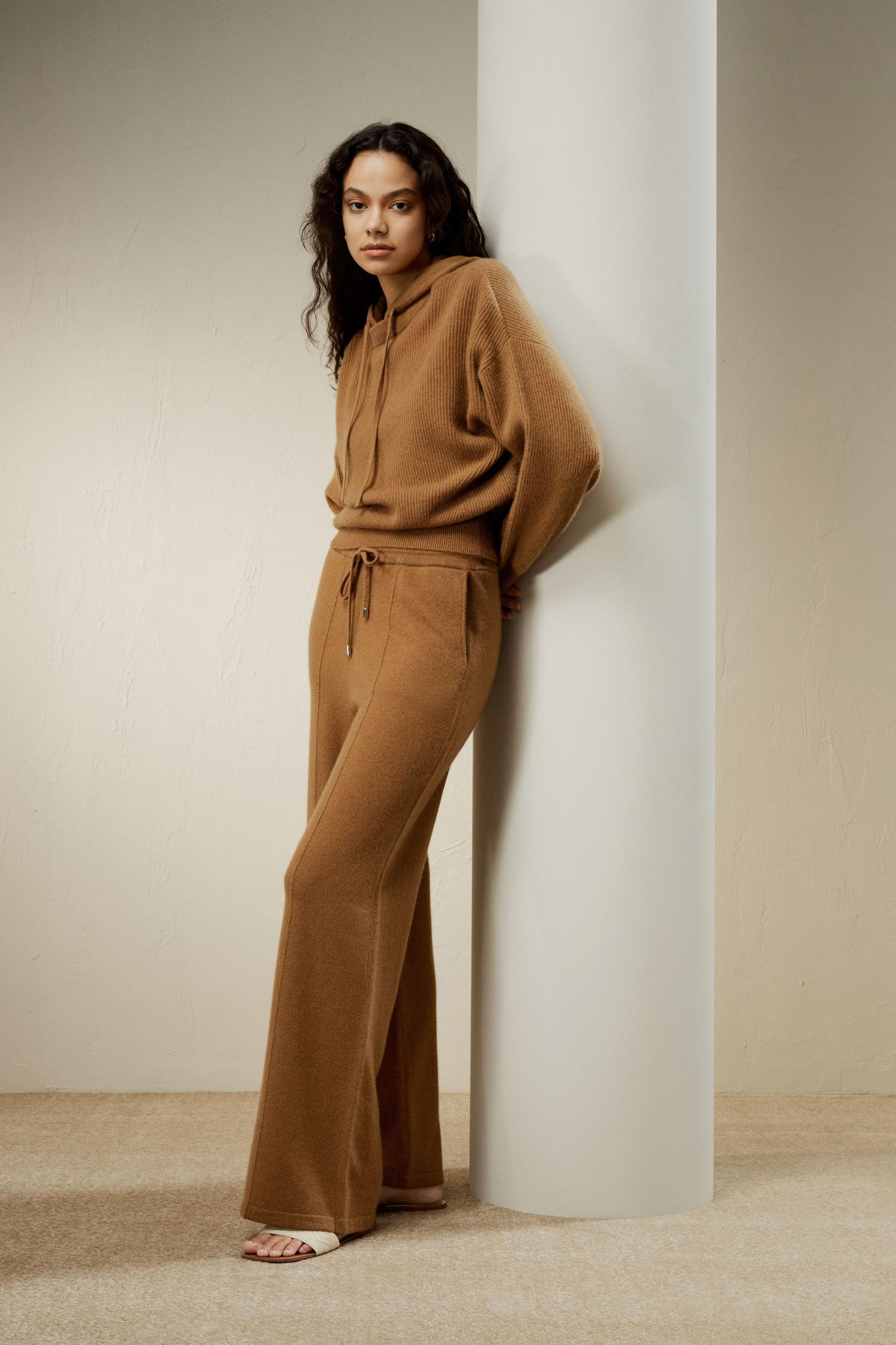 LILYSILK Women Cashmere Sweatshirt Womens - White 100% Cashmere - Comfort Round Neck Sweater XL Product Image