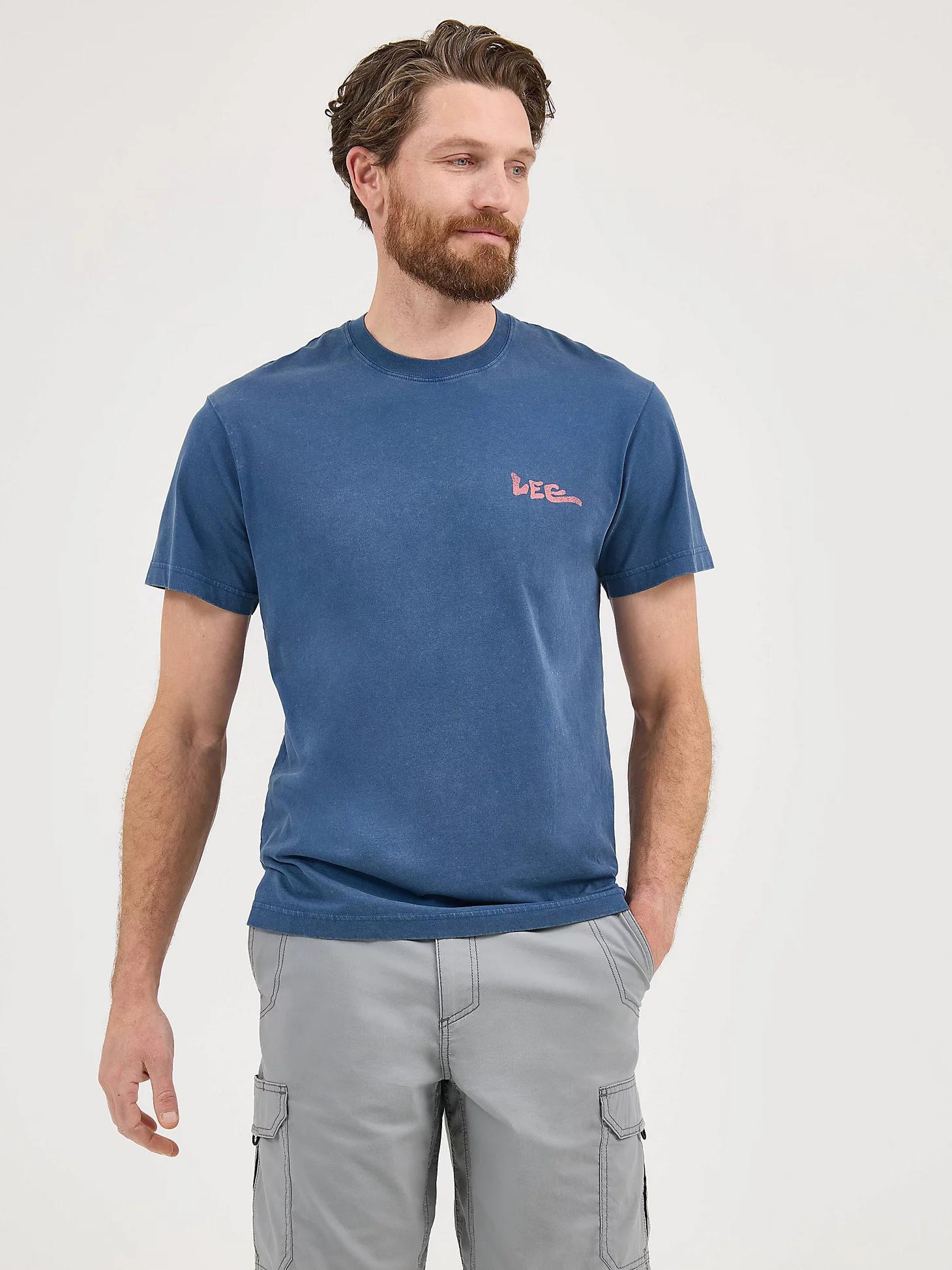 Men's Truest Blue Graphic Tee | Men's Tops & Tees | Lee® Product Image