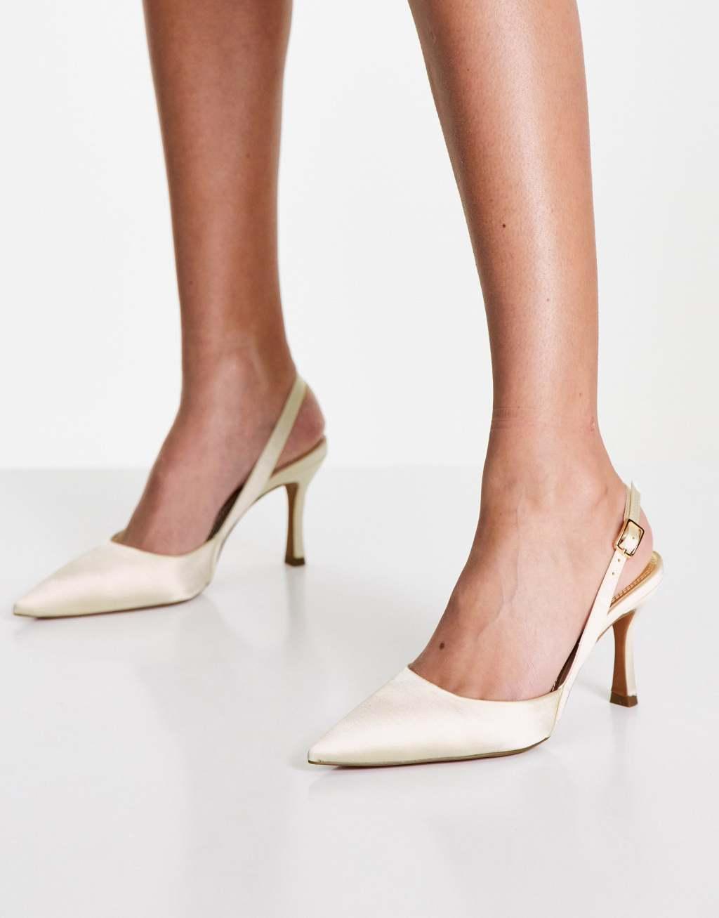 ASOS DESIGN Samber slingback stiletto heels Product Image