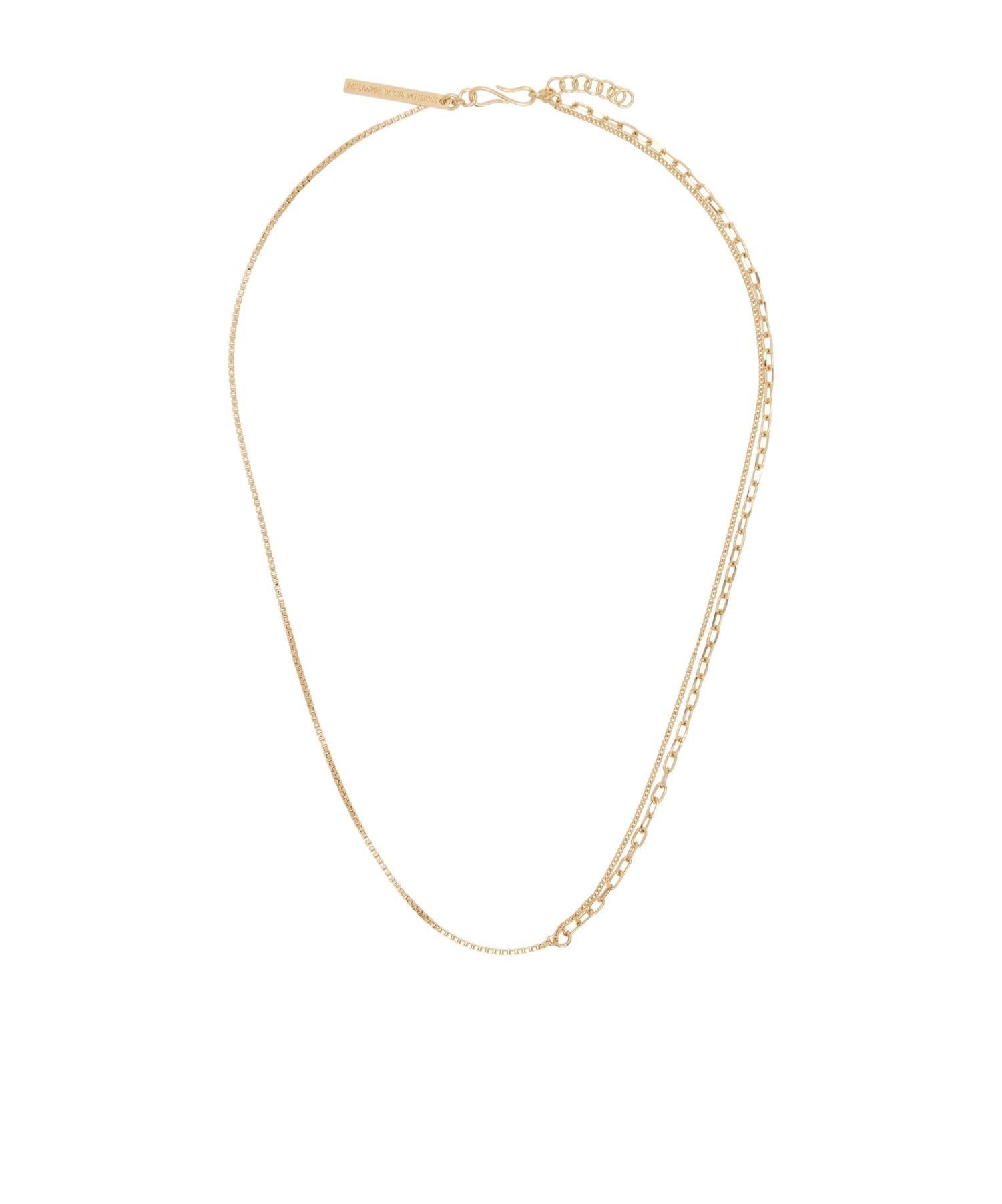 DRIES VAN NOTEN Double Chain Necklace In Yellow Product Image