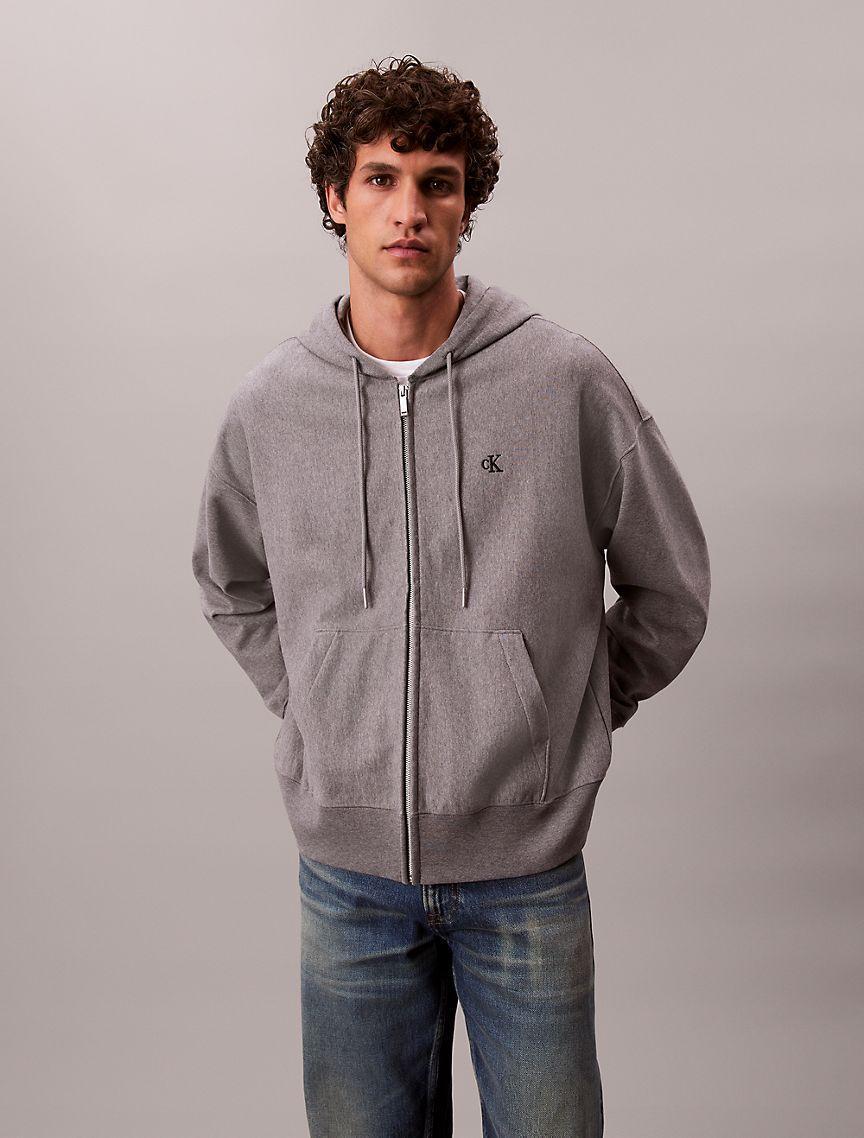 Premium Terry Relaxed Zip Hoodie Product Image