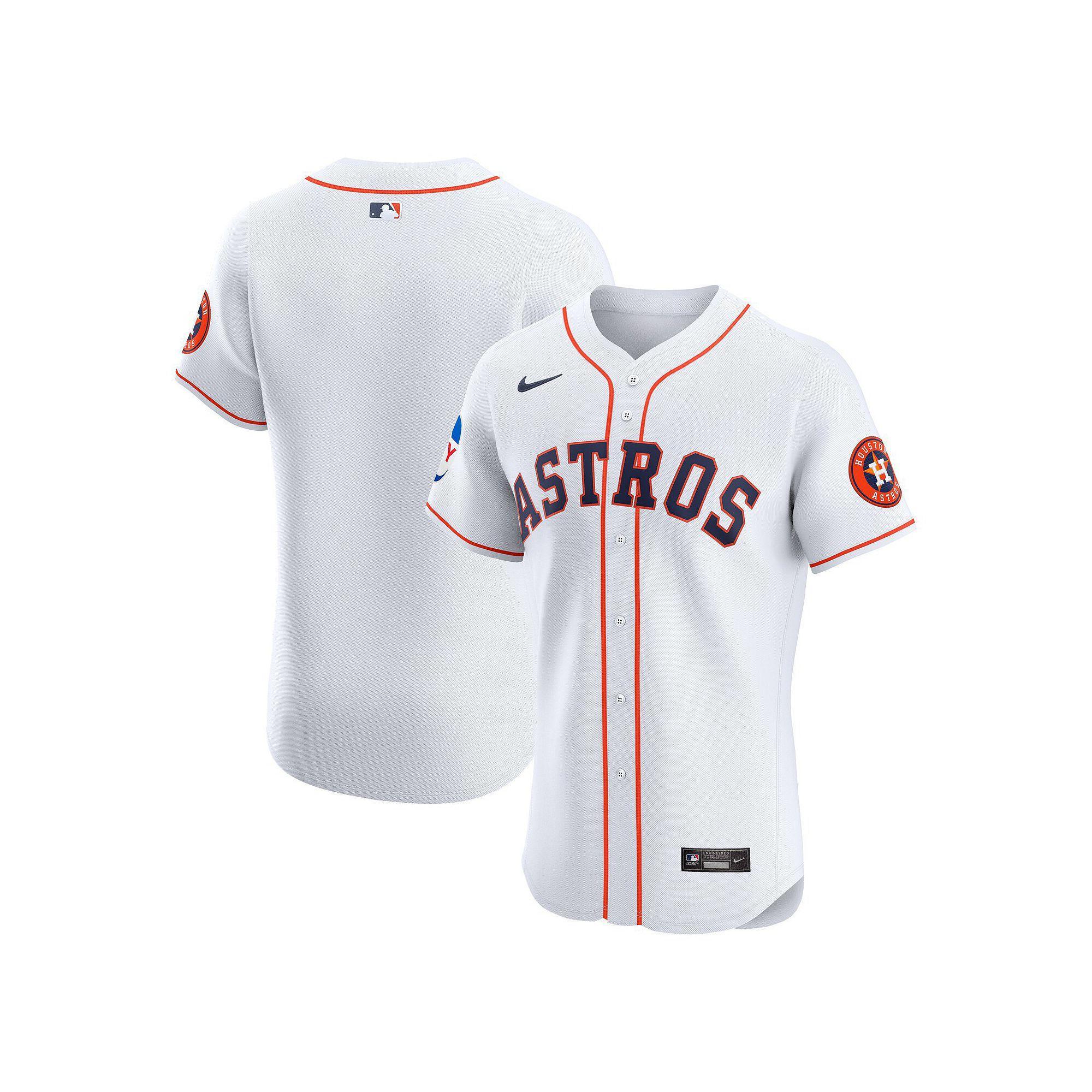 Men's Nike White Houston Astros Home Elite Patch Jersey,  Product Image