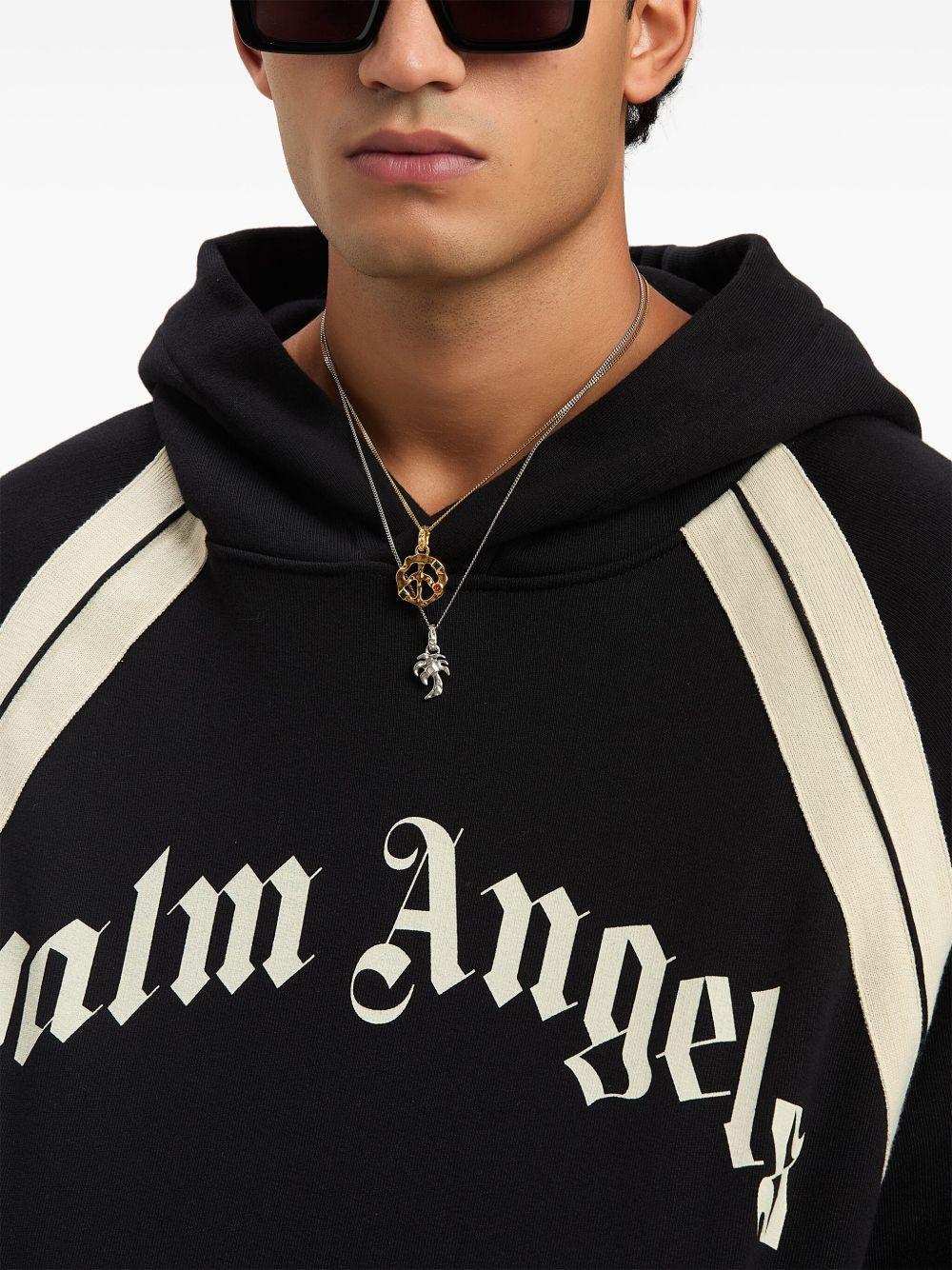 logo-print cotton hoodie Product Image