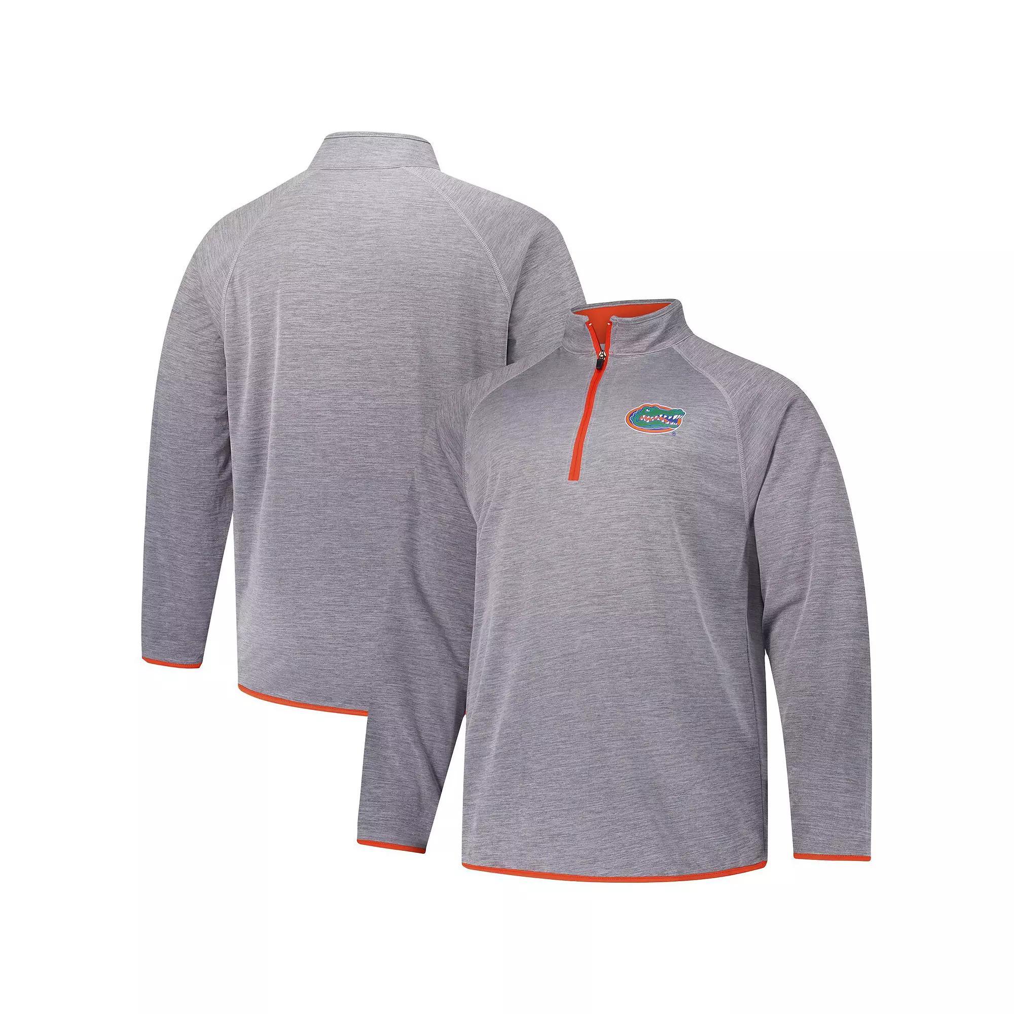 Men's Fanatics Charcoal Florida Gators Raglan Big &Tall Quarter-Zip Top,  Product Image