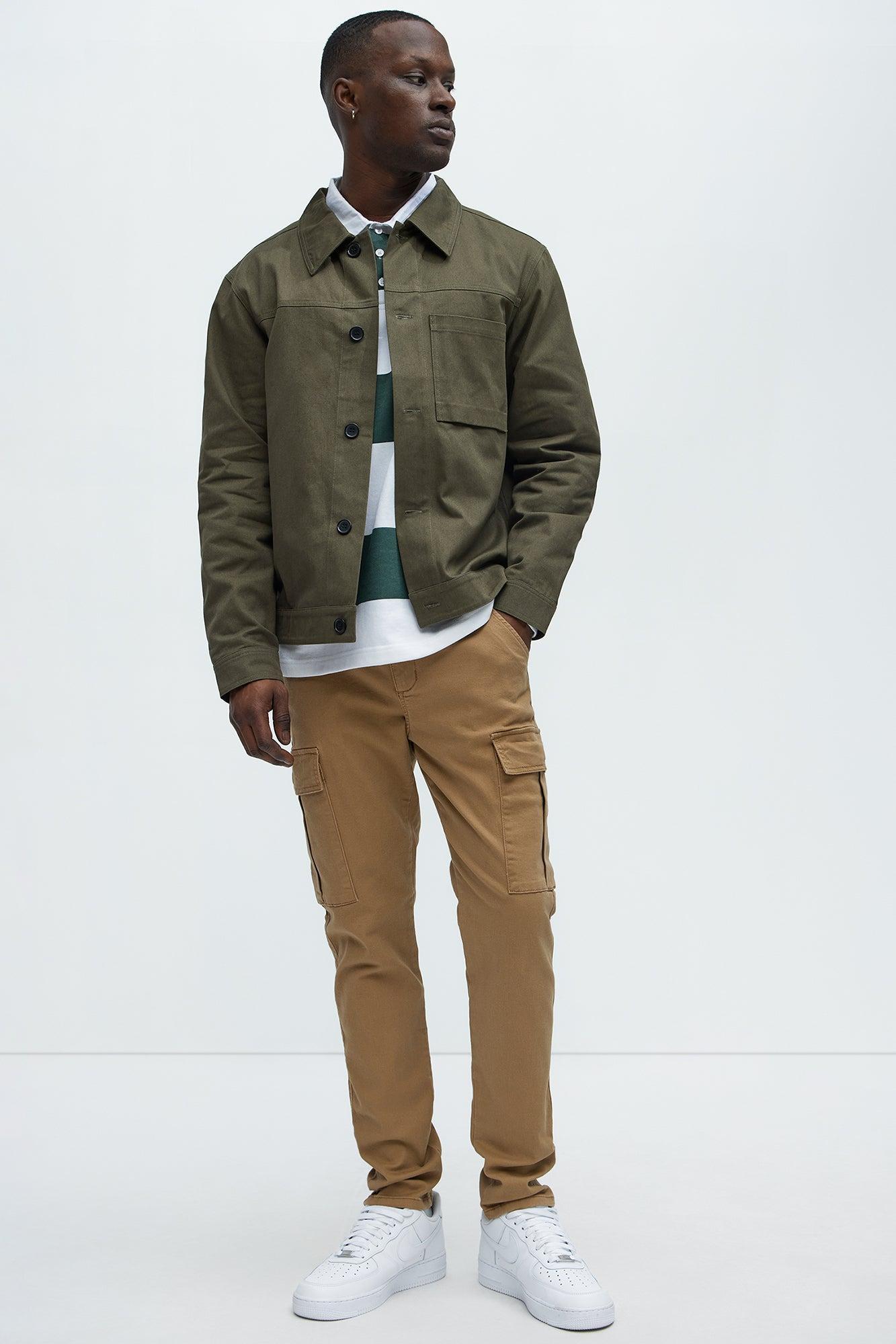 Kyle Slim Cargo Pants - Khaki Product Image