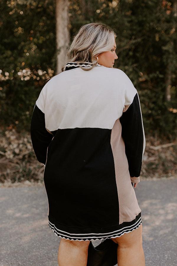 Casual Couture Color Block Mini Dress Curves Product Image