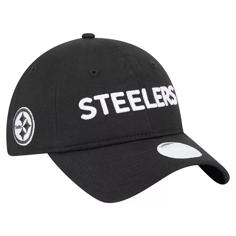 Women's New Era Black Pittsburgh Steelers Cece 9TWENTY Adjustable Hat Product Image