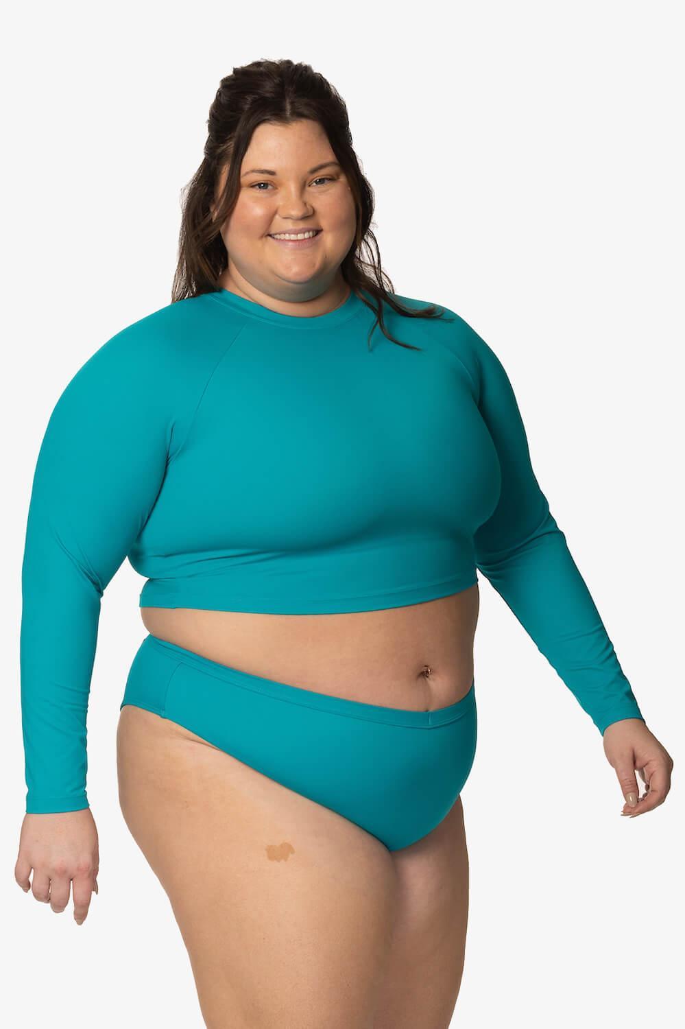Moana Long Sleeved Crop Rashguard - Encinitas Female Product Image