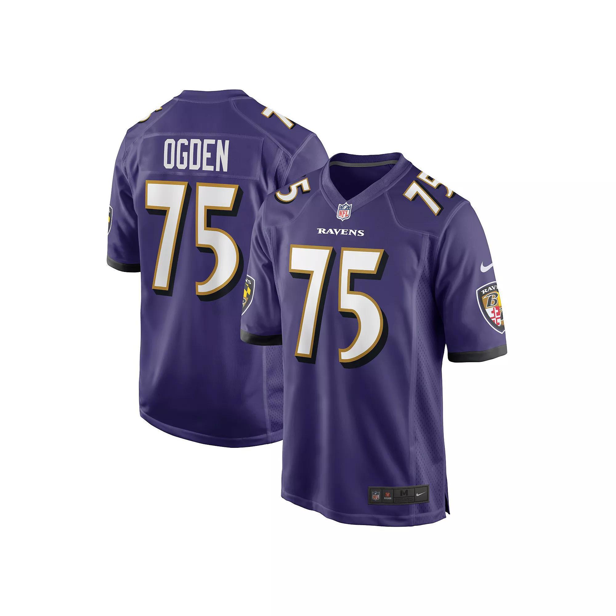 Men's Nike Jonathan Ogden Purple Baltimore Ravens Retired Player Game Jersey,  Product Image