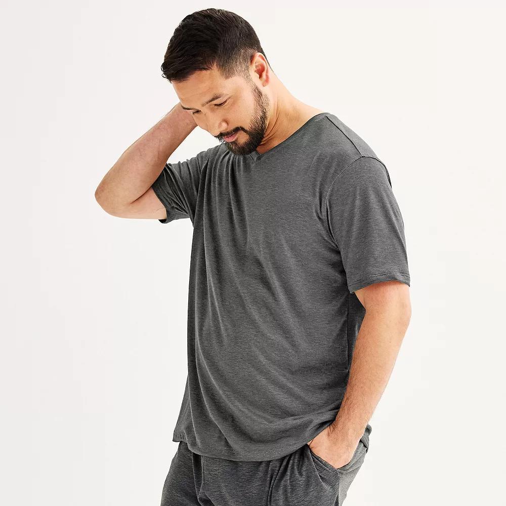Big & Tall Sonoma Goods For Life® Supersoft V-Neck Pajama Shirt, Men's,  Product Image