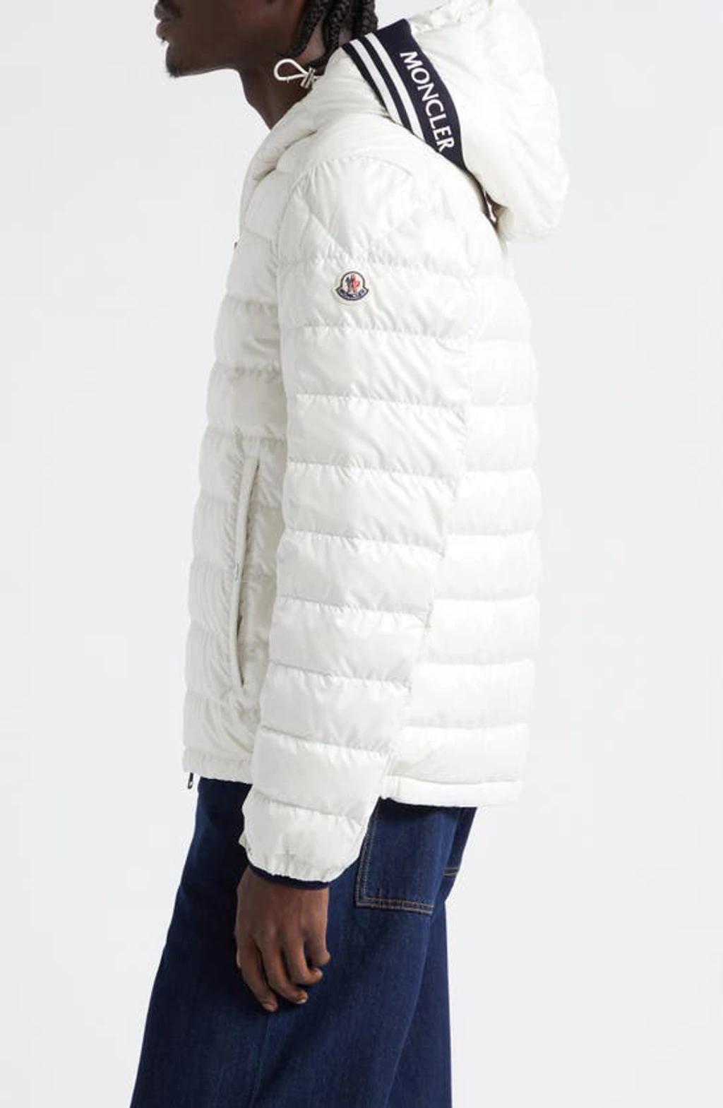 MONCLER Off-white Cornour Down Jacket In Silk White Product Image