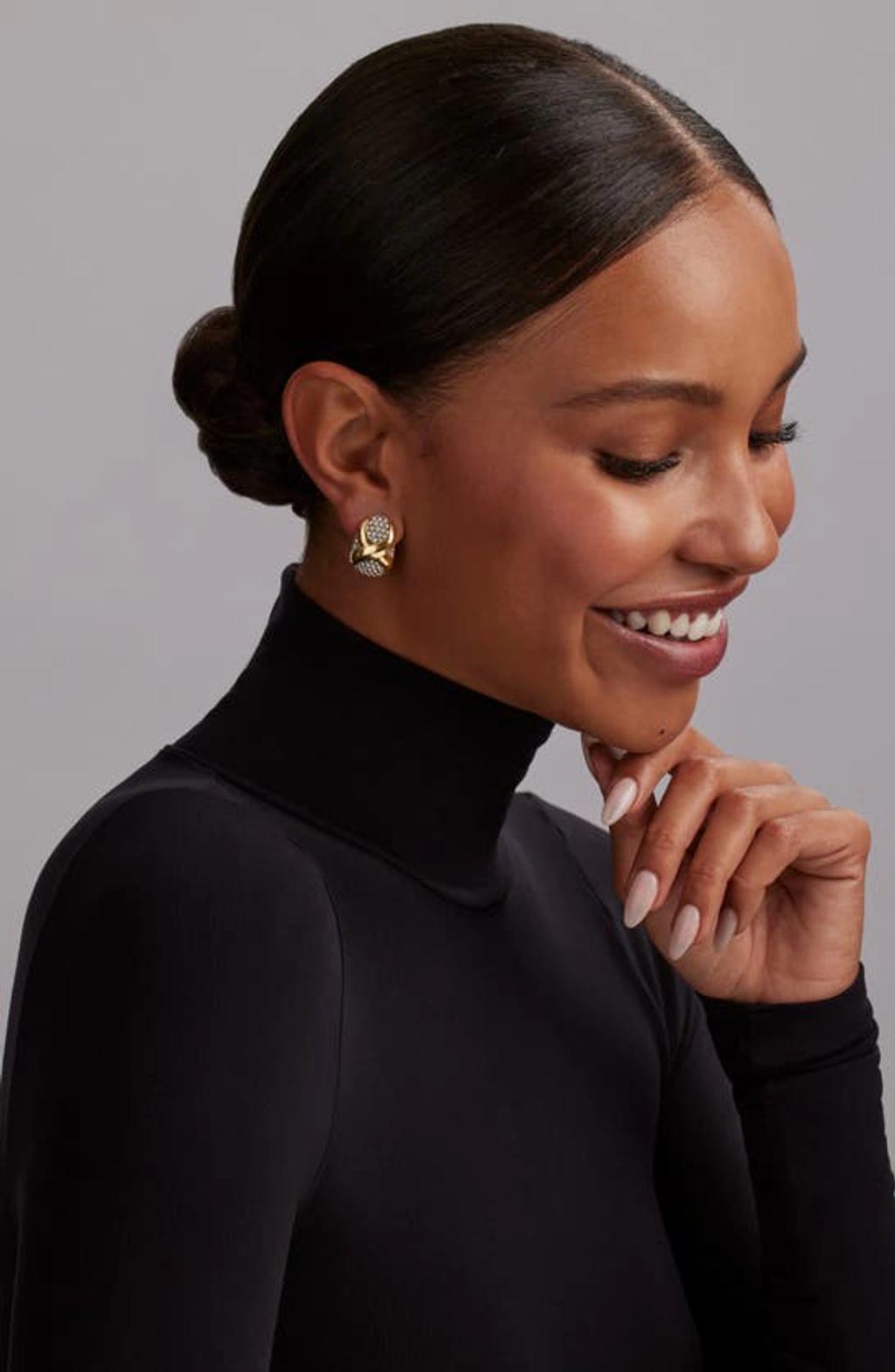 LAGOS Embrace Omega Earrings In Silver Product Image