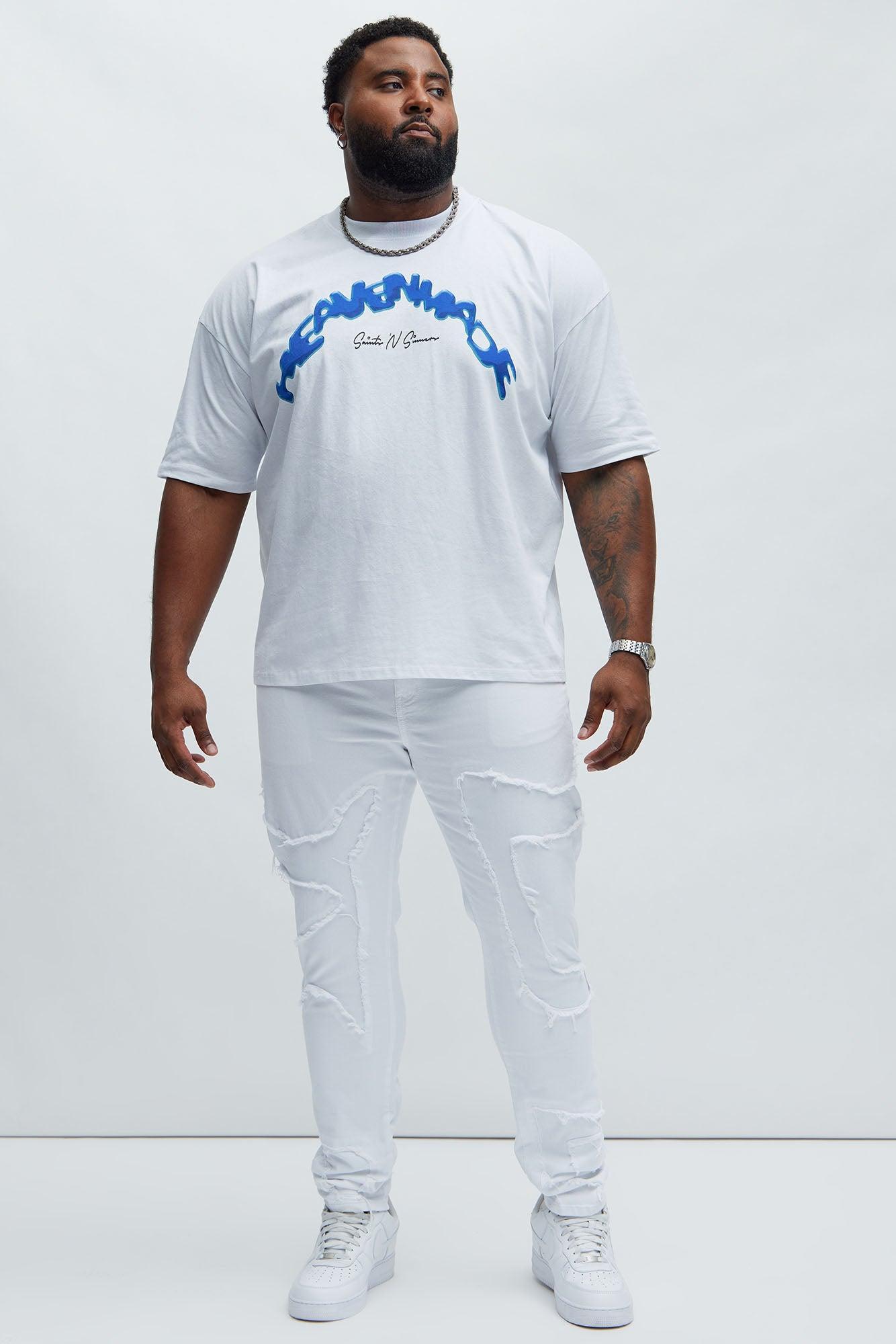 Heaven Made Oversized Short Sleeve Tee - White Product Image