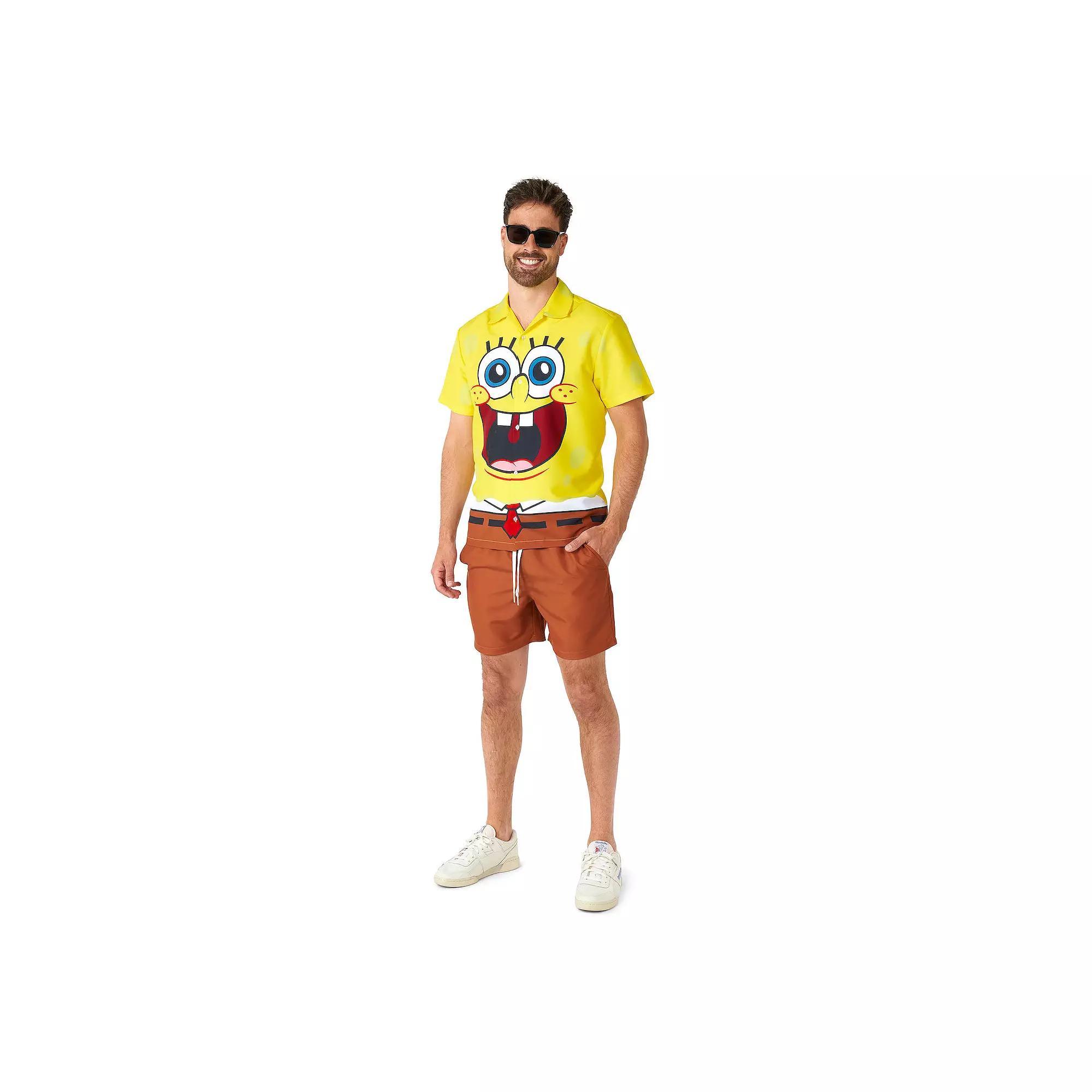 Men's SpongeBob Shirt And Short Set,  Product Image