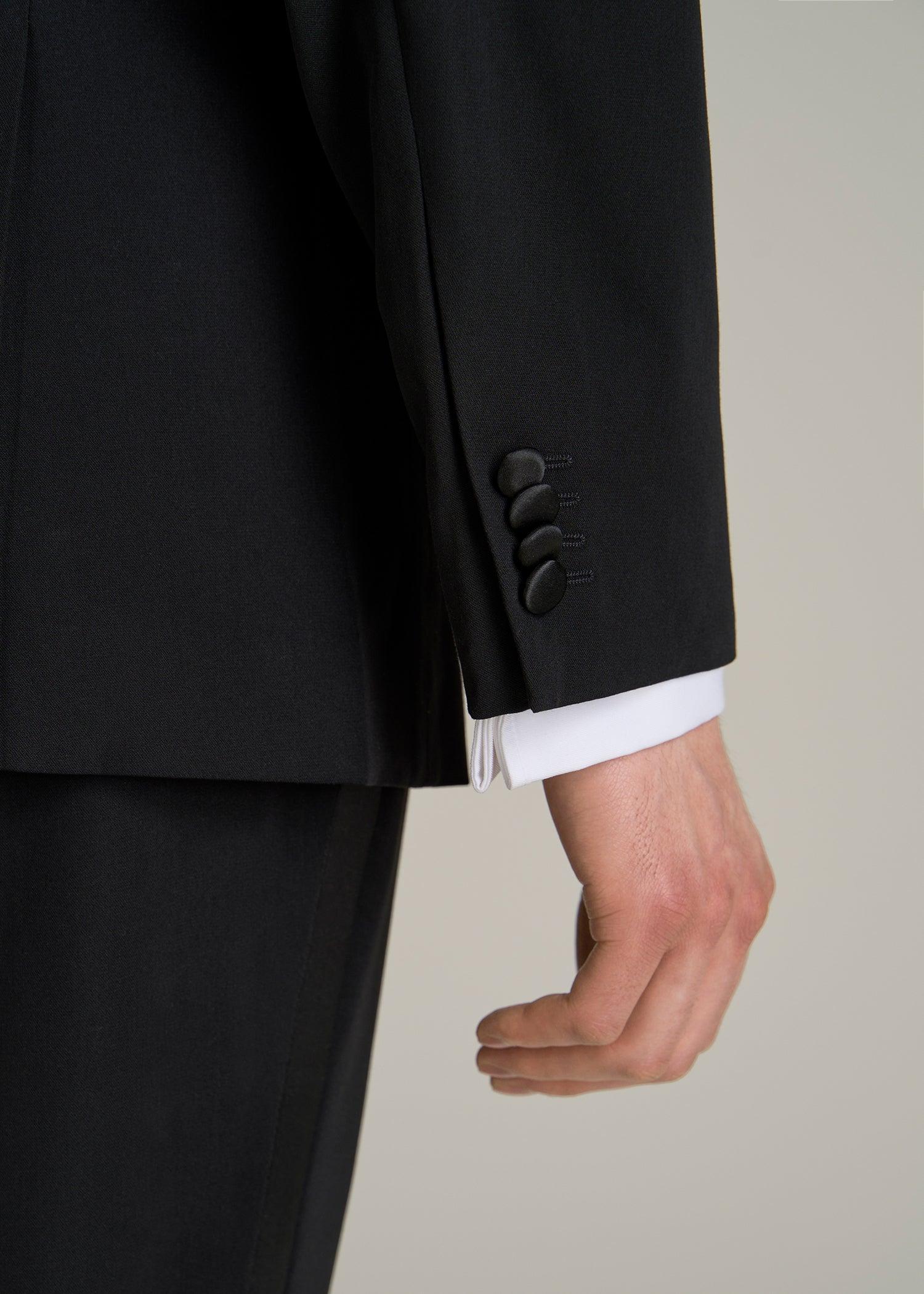 Tuxedo Jacket for Tall Men in Black Male Product Image