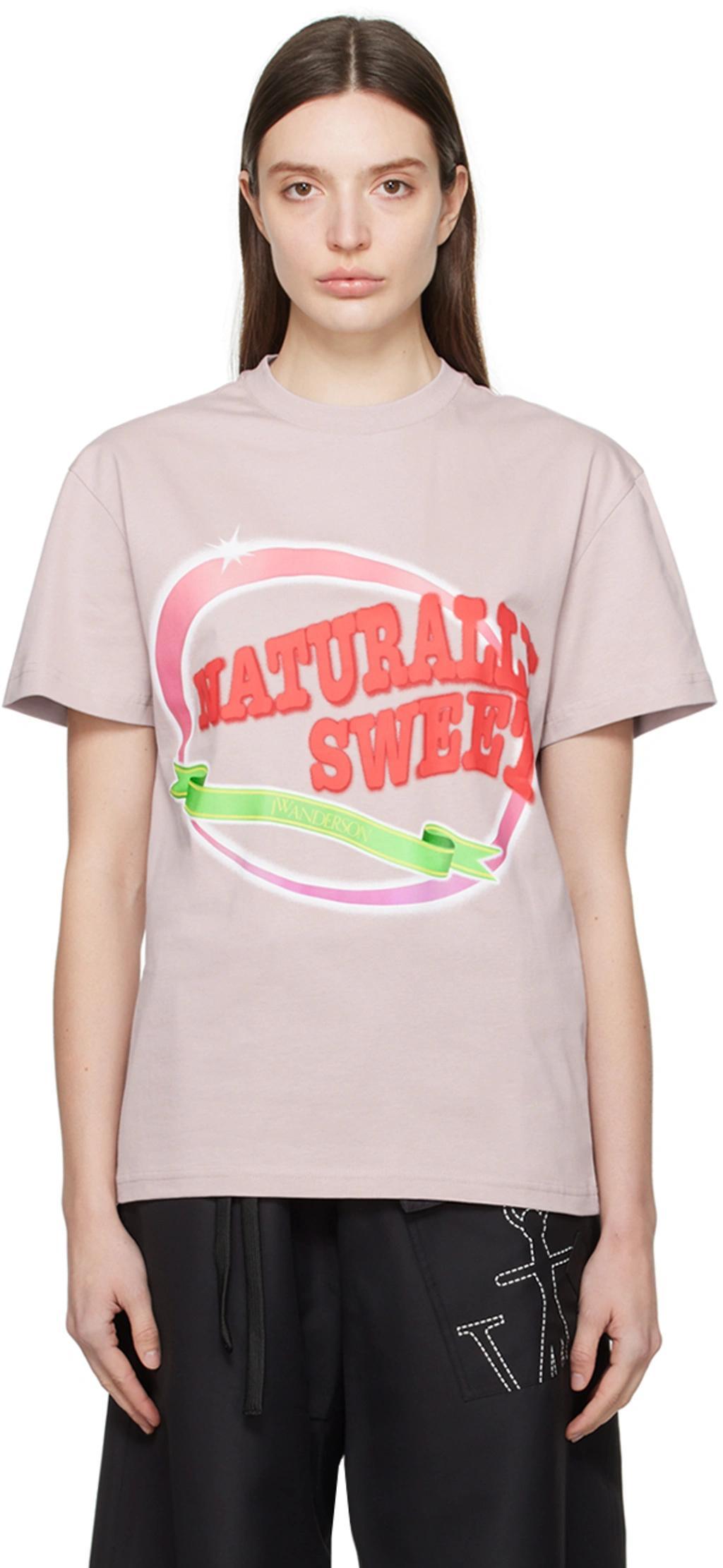 JW ANDERSON Naturally Sweet Cotton T-shirt In Purple Product Image