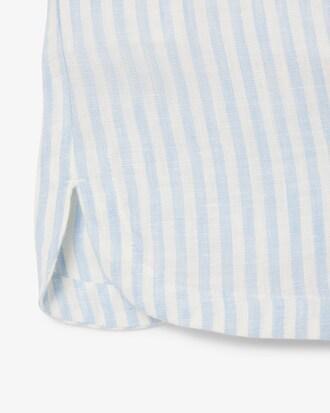 Loose Striped Linen Shorts Product Image