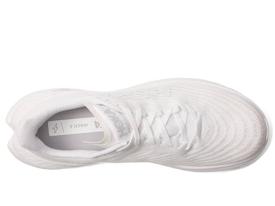 Hoka Men's Mach 5 White) Men's Shoes Product Image