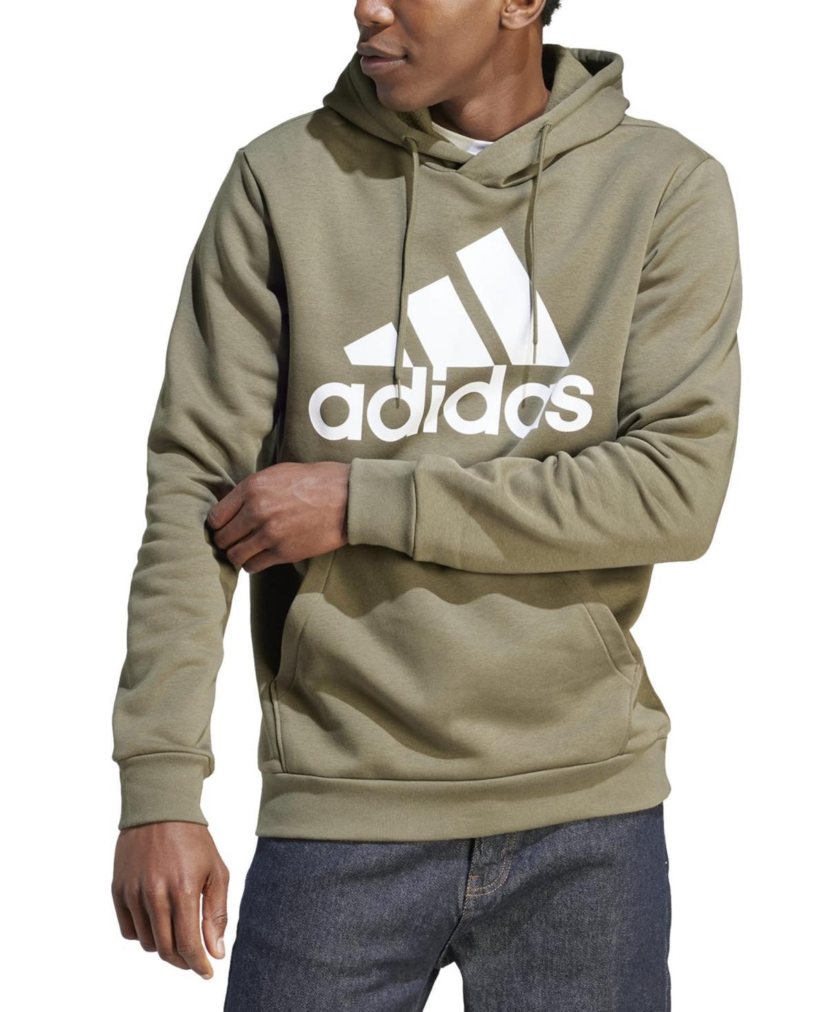 Mens adidas Essential Big Logo Fleece Hoodie Product Image