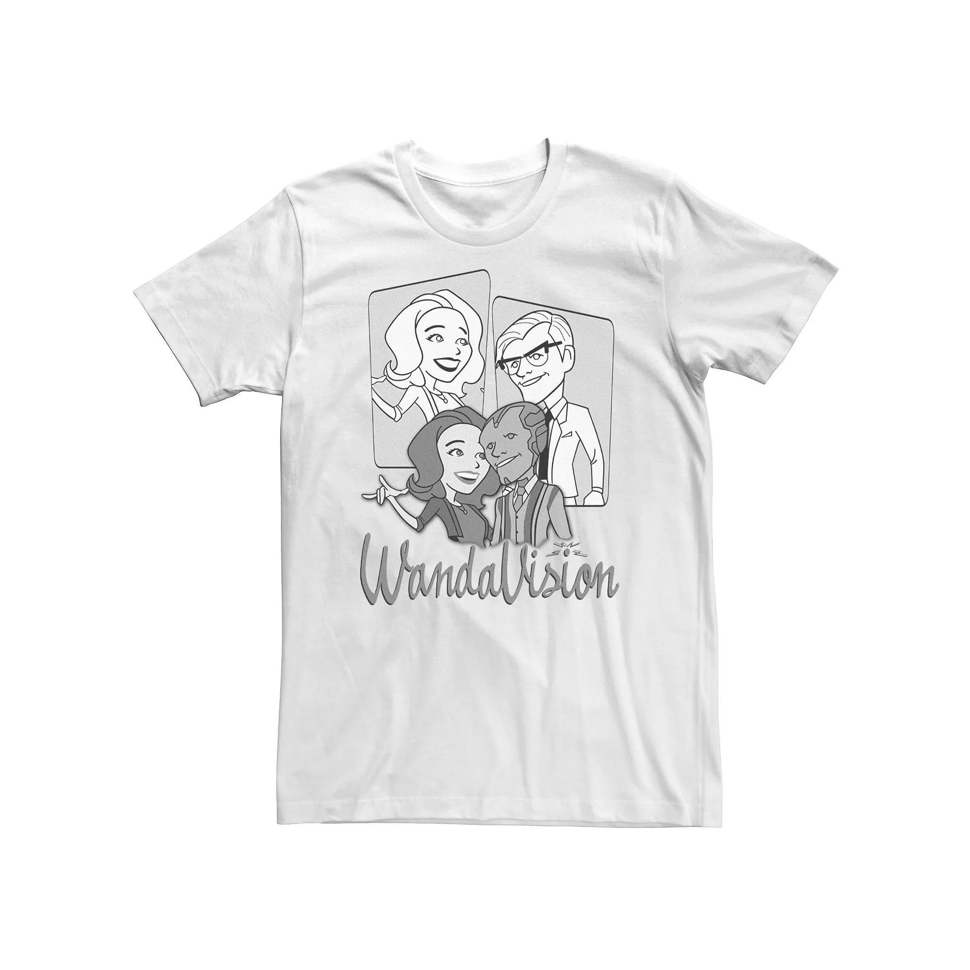 Big & Tall Marvel WandaVision Disguise Retro Logo Tee, Men's,  Product Image