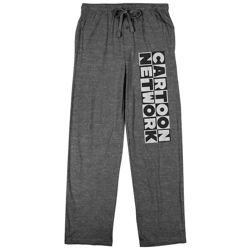 Men's Cartoon Network Logo Pajama Pants, Size: Small, Medium Gray Product Image