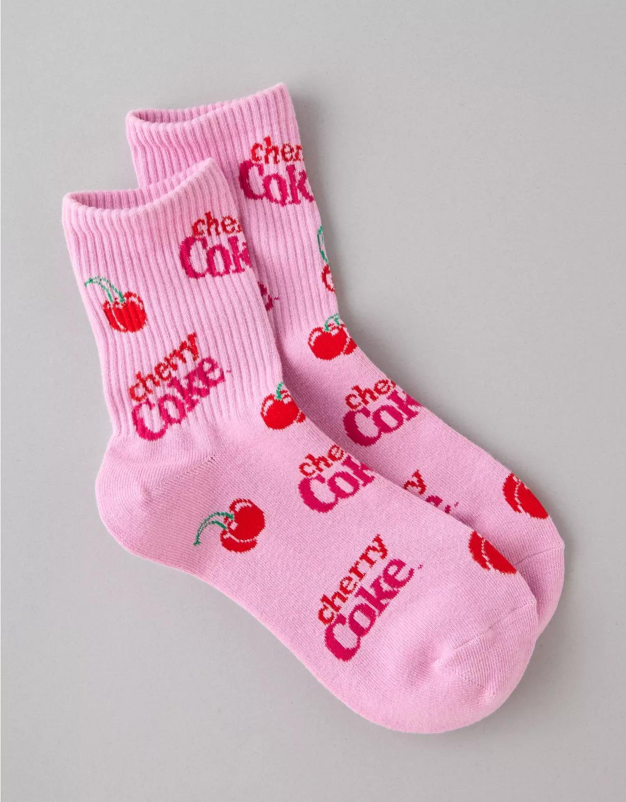 AE Cherry Coke '90s Crew Socks Product Image