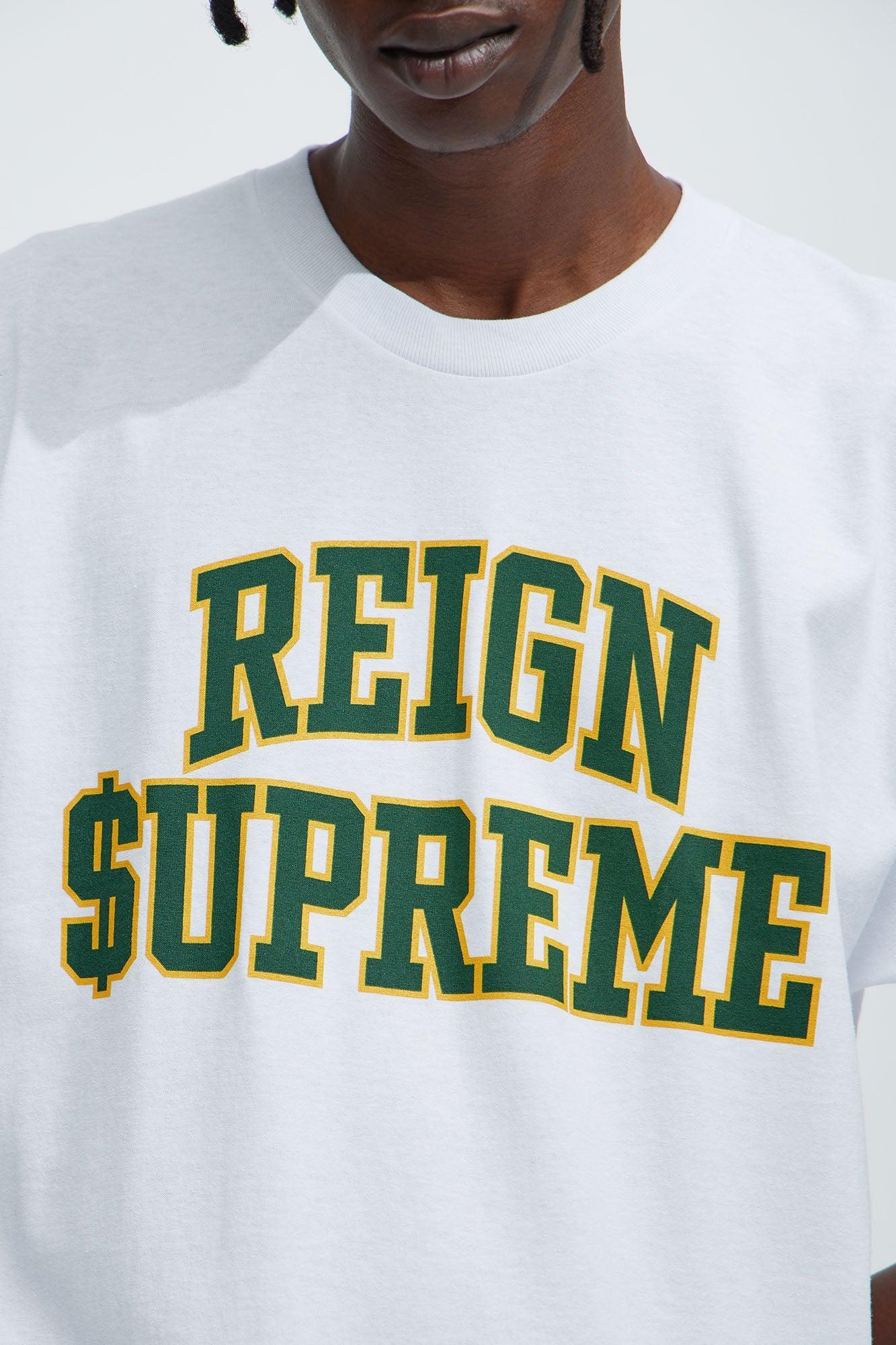 Reign Supreme Short Sleeve Tee - White Product Image