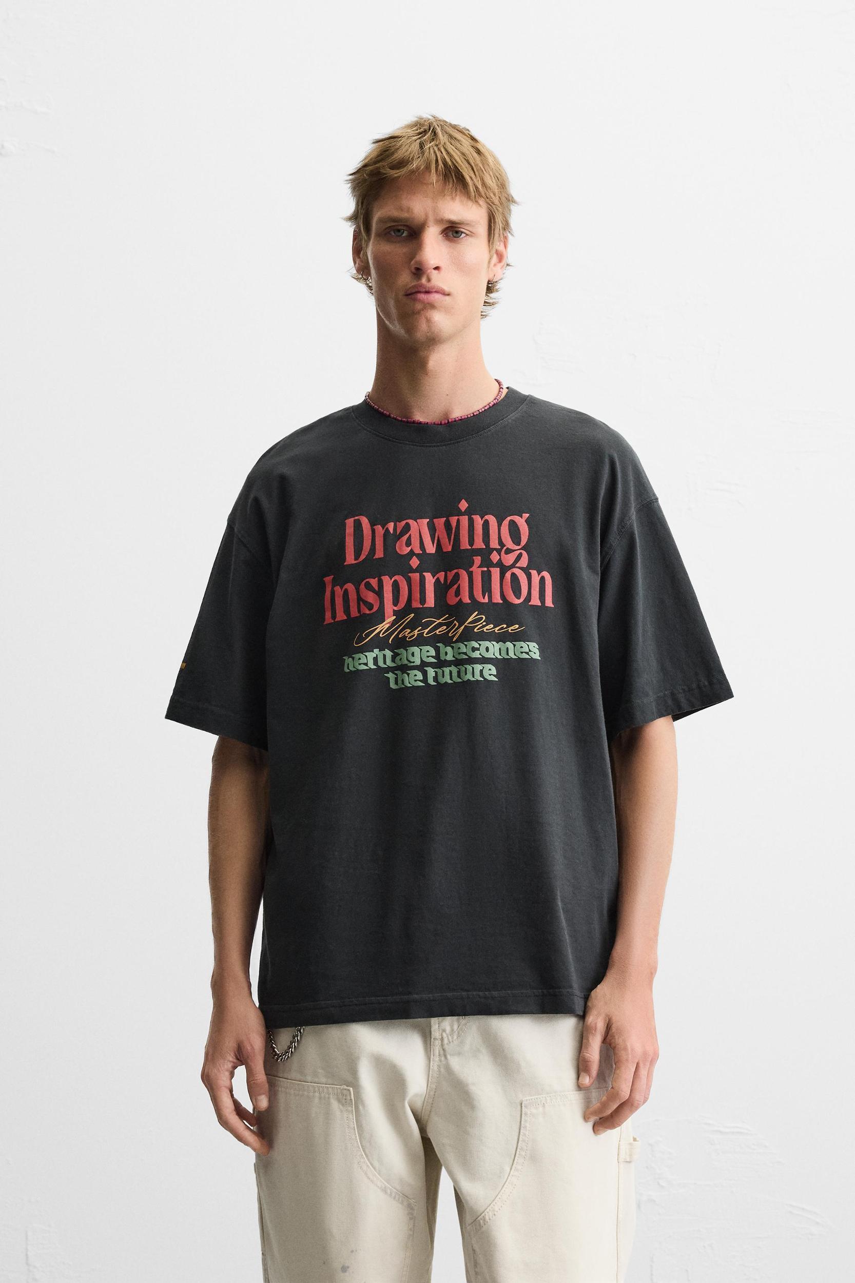 WASHED PRINT T-SHIRT Product Image