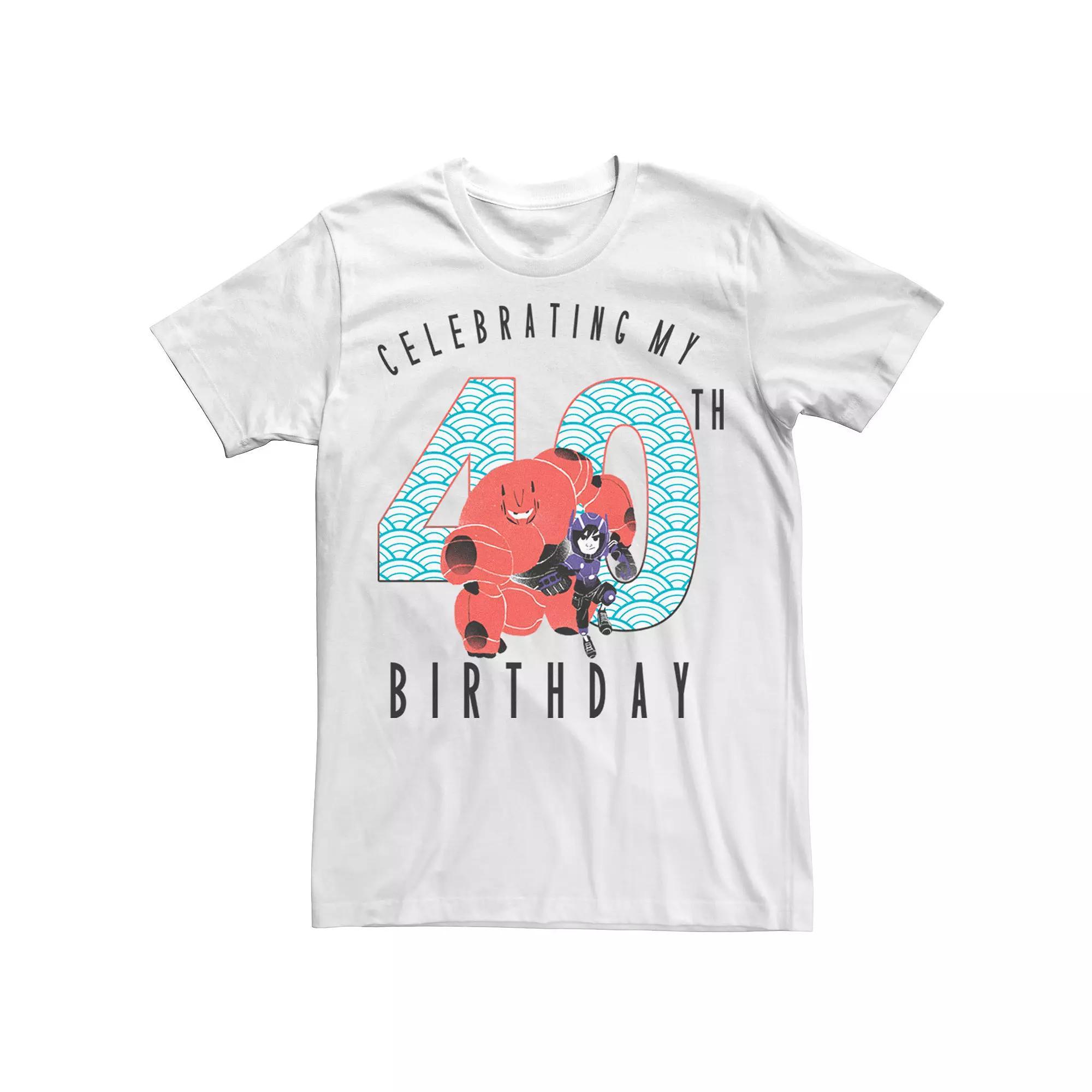 Disney's Big Hero 6 Baymax Hiro 40th Birthday Men's Tee,  Product Image