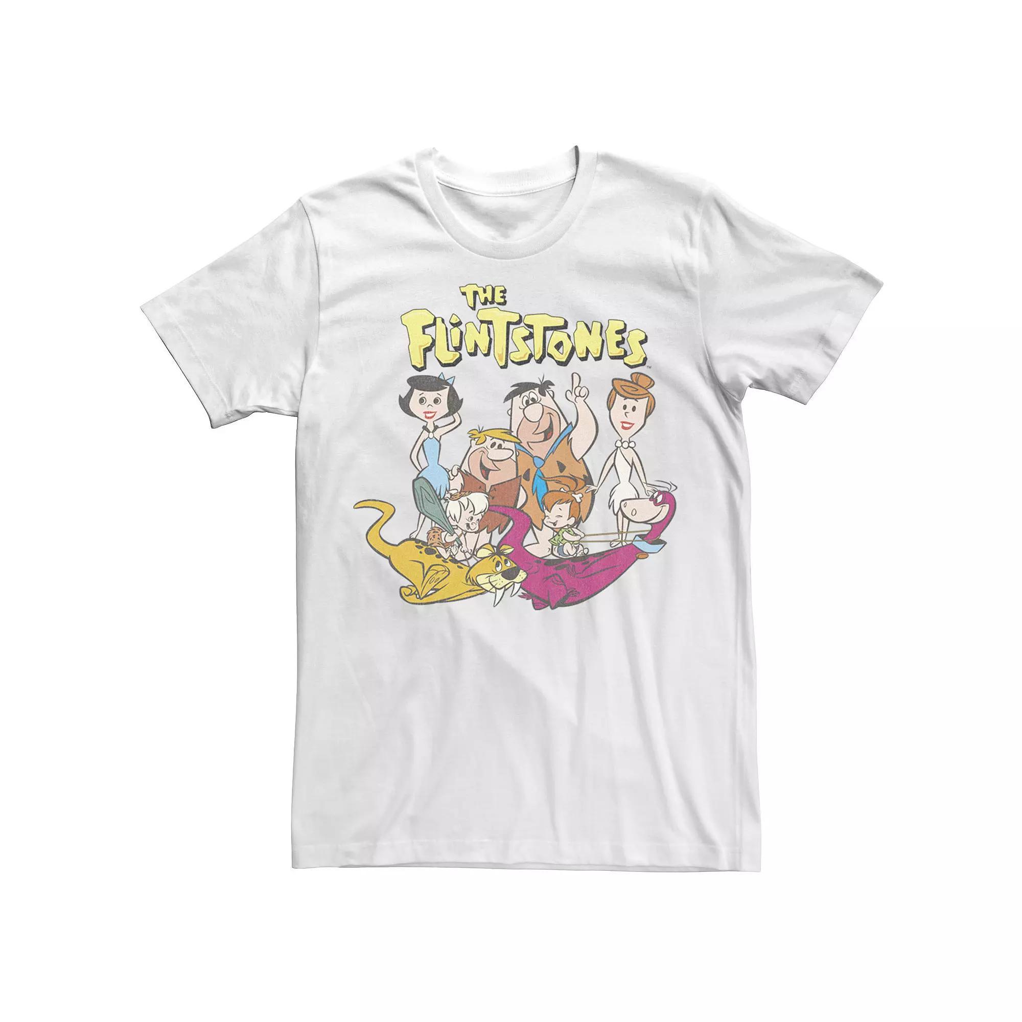 Men's The Flintstone Family Portrait Logo Tee,  Product Image