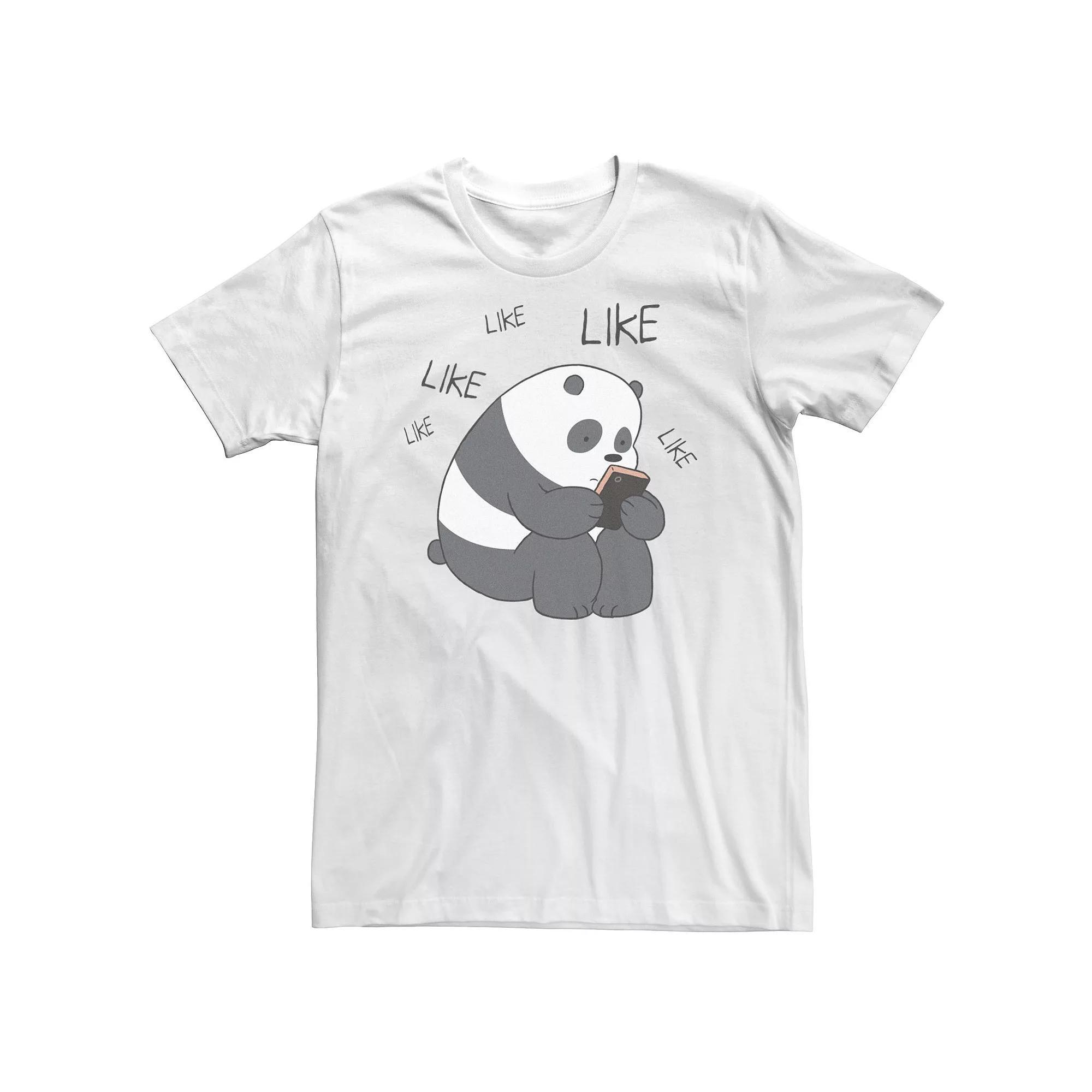 Big & Tall CN We Bare Bears Like Like Like Texting Tee, Men's,  Product Image