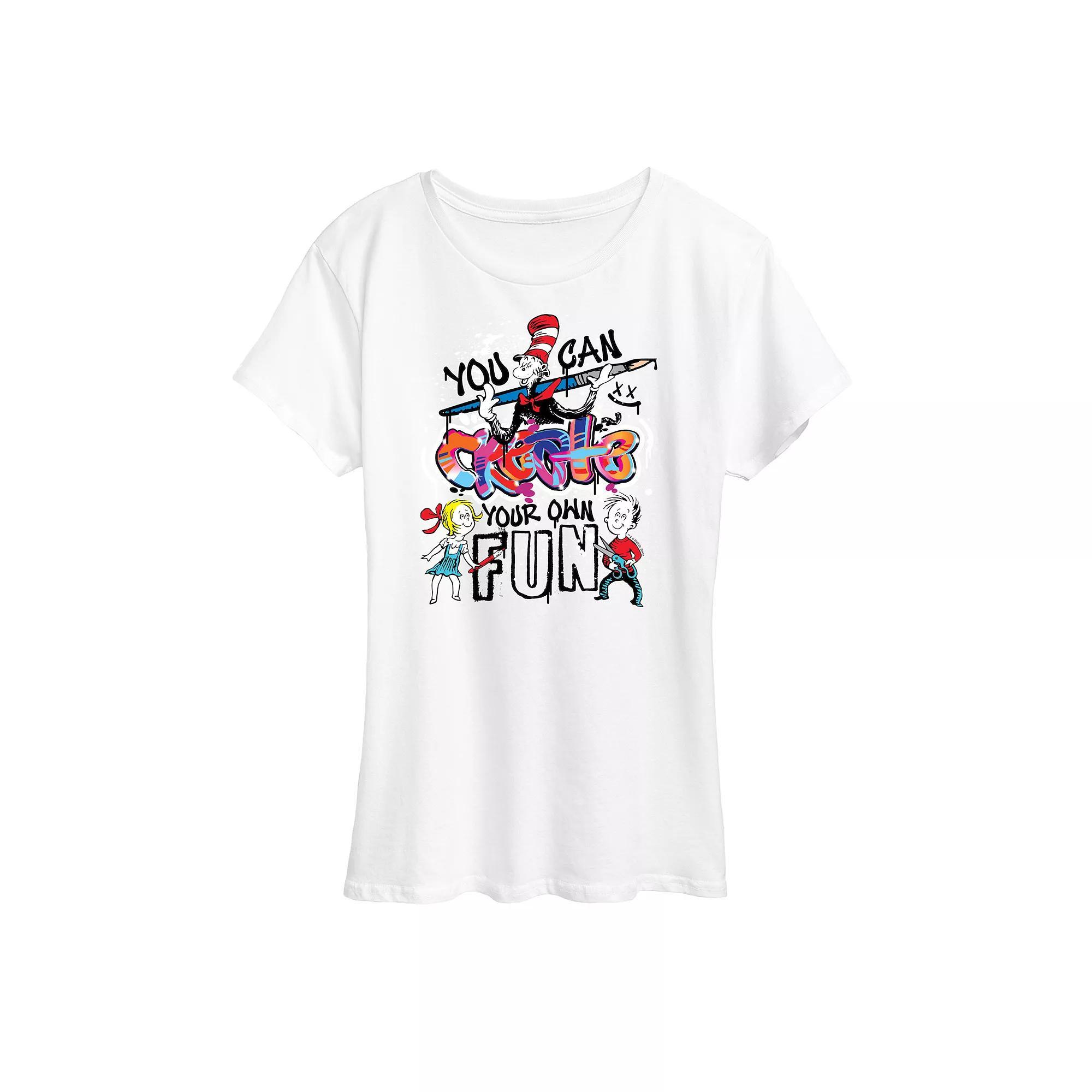 Women's Dr. Seuss Create Your Own Fun Graphic Tee,  Product Image