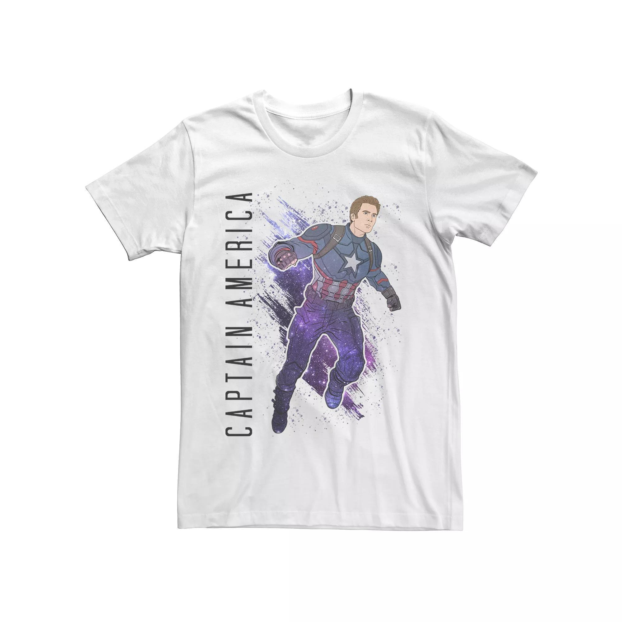 Boys 6-20 Marvel Avengers Endgame Captain America Galaxy Painted Graphic Tee, Boy's,  Product Image