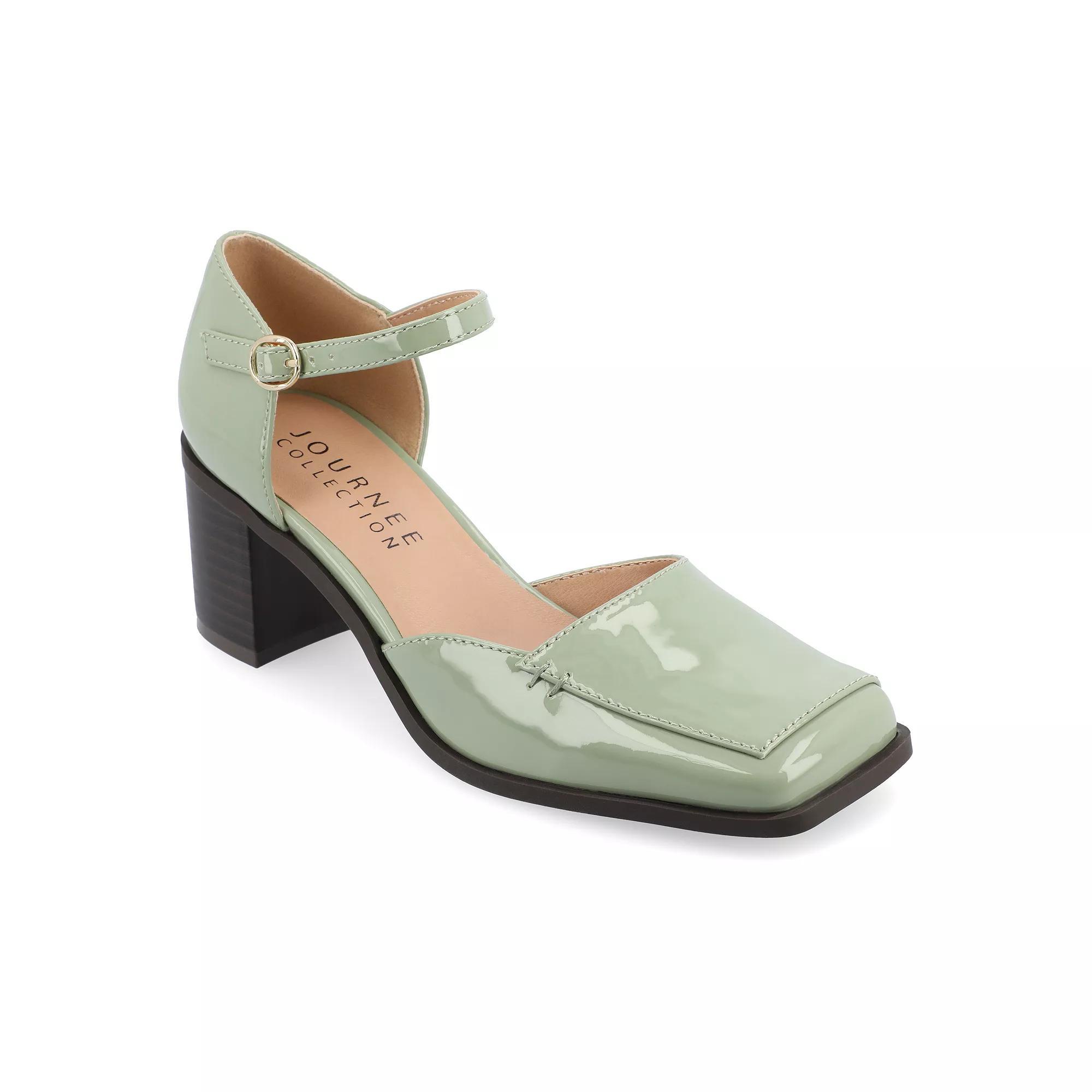 Journee Tru Comfort Foam™ Evangeline Women's Pumps, Size: 11, Patent Green Product Image