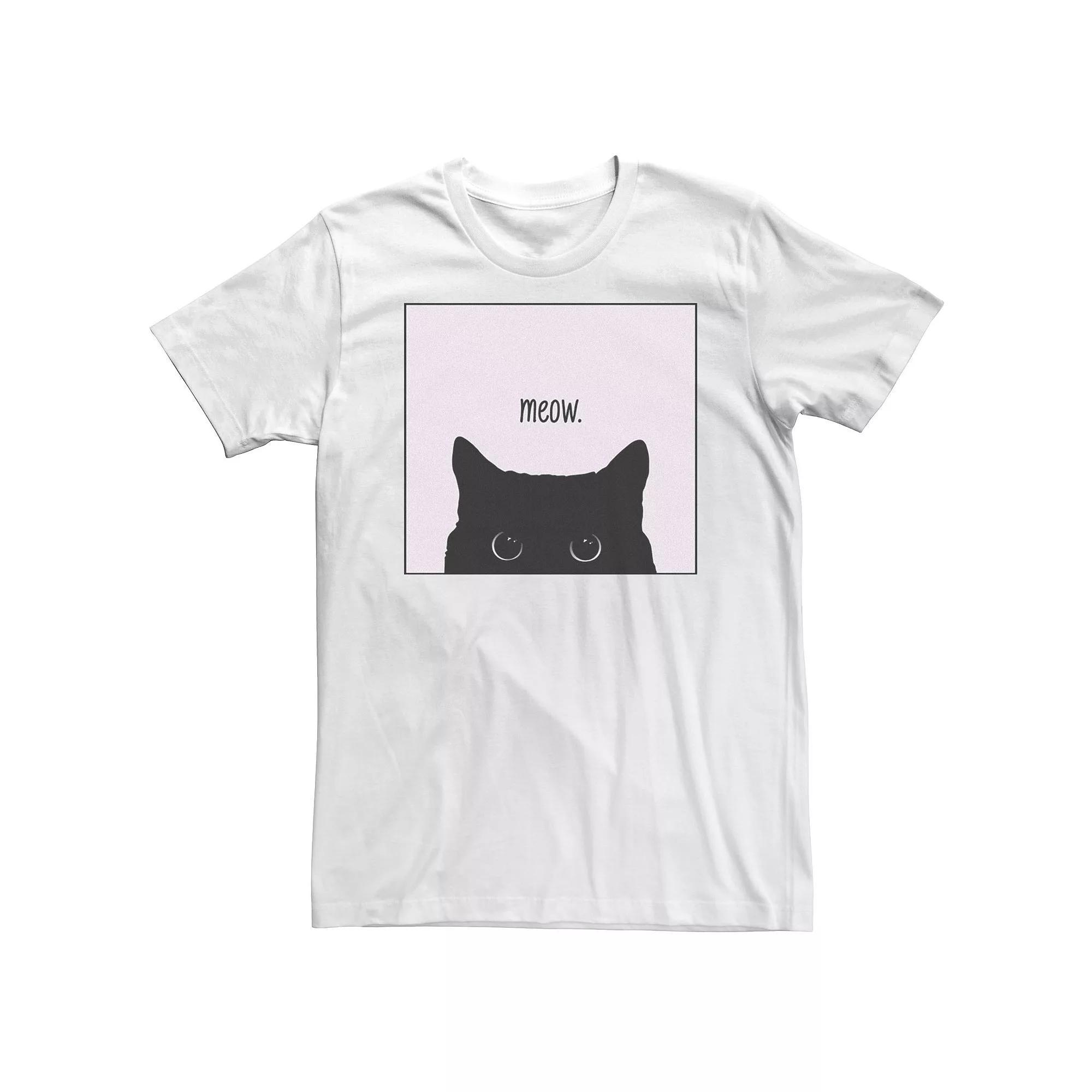 Big & Tall Fifth Sun Meow Black Cat Poster Tee, Men's,  Product Image