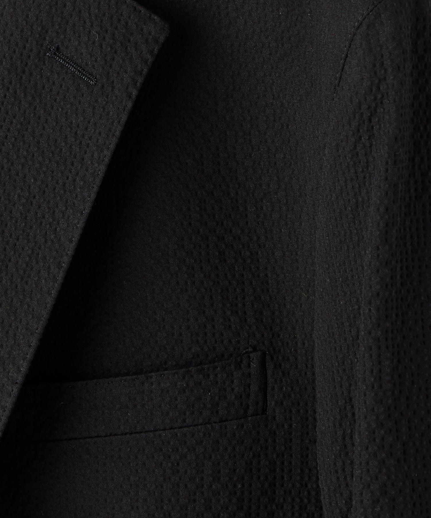 Seersucker Madison Suit Jacket in Black Product Image