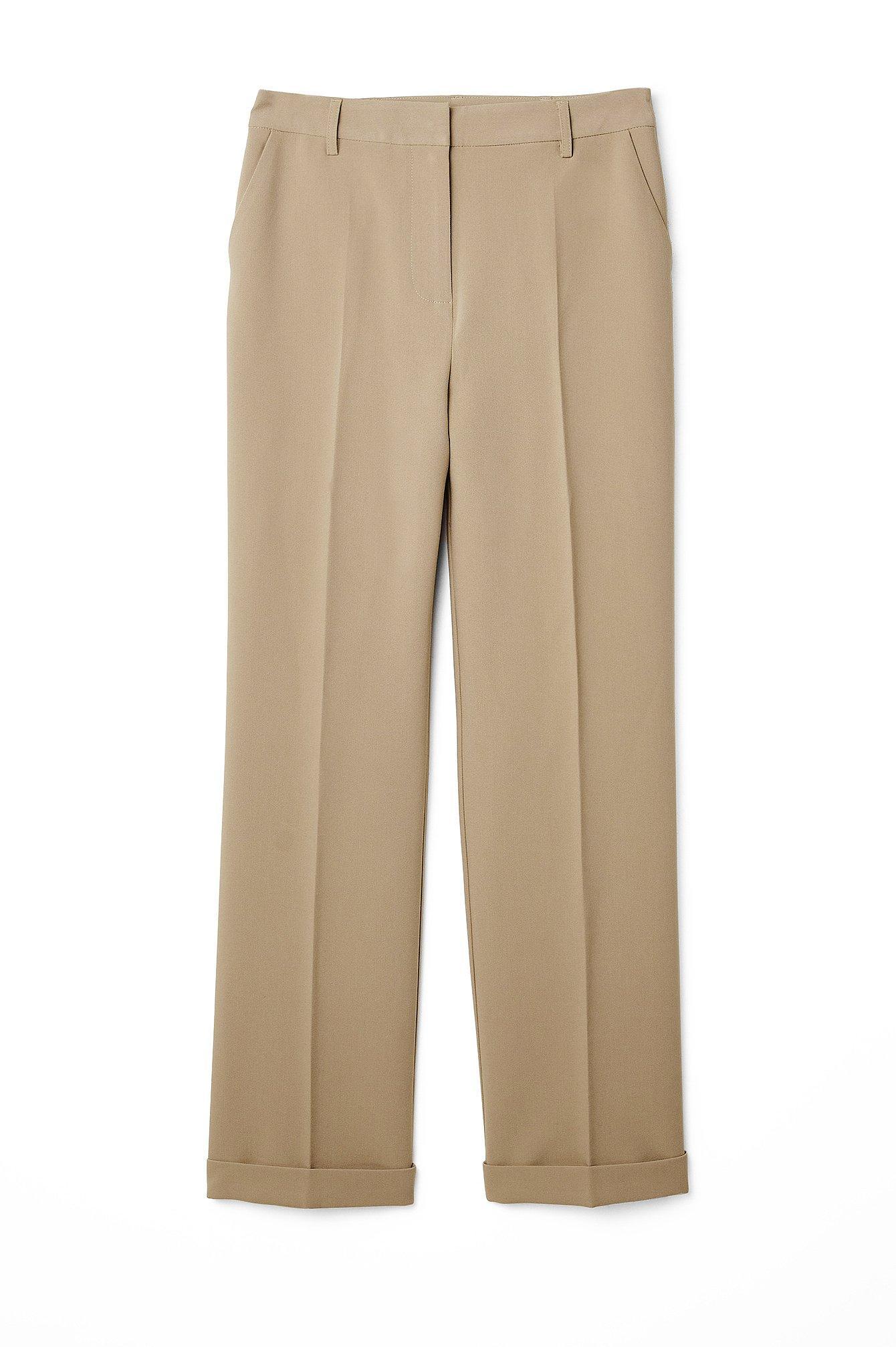 Tailored Mid Waist Suit Pants Product Image