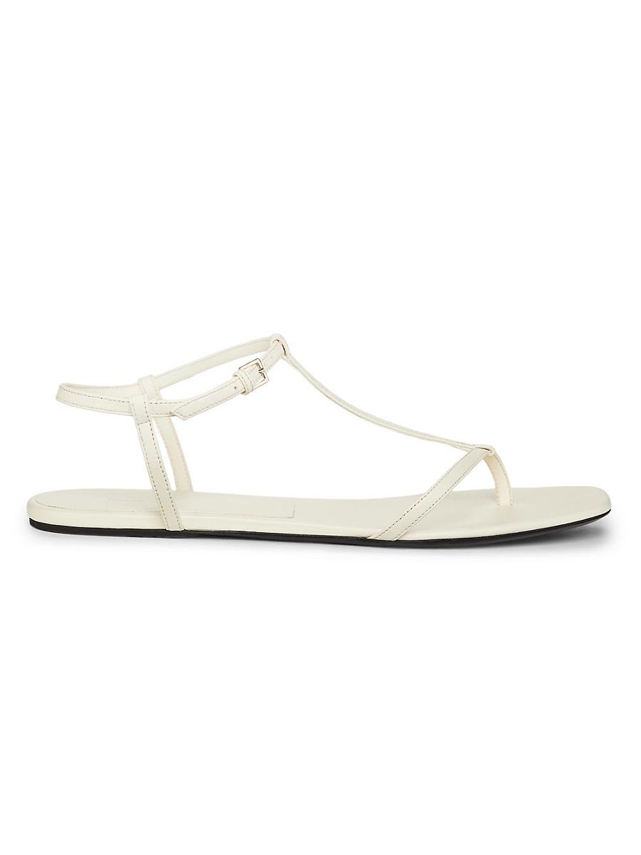 Womens Amaru Leather T-Strap Sandals Product Image