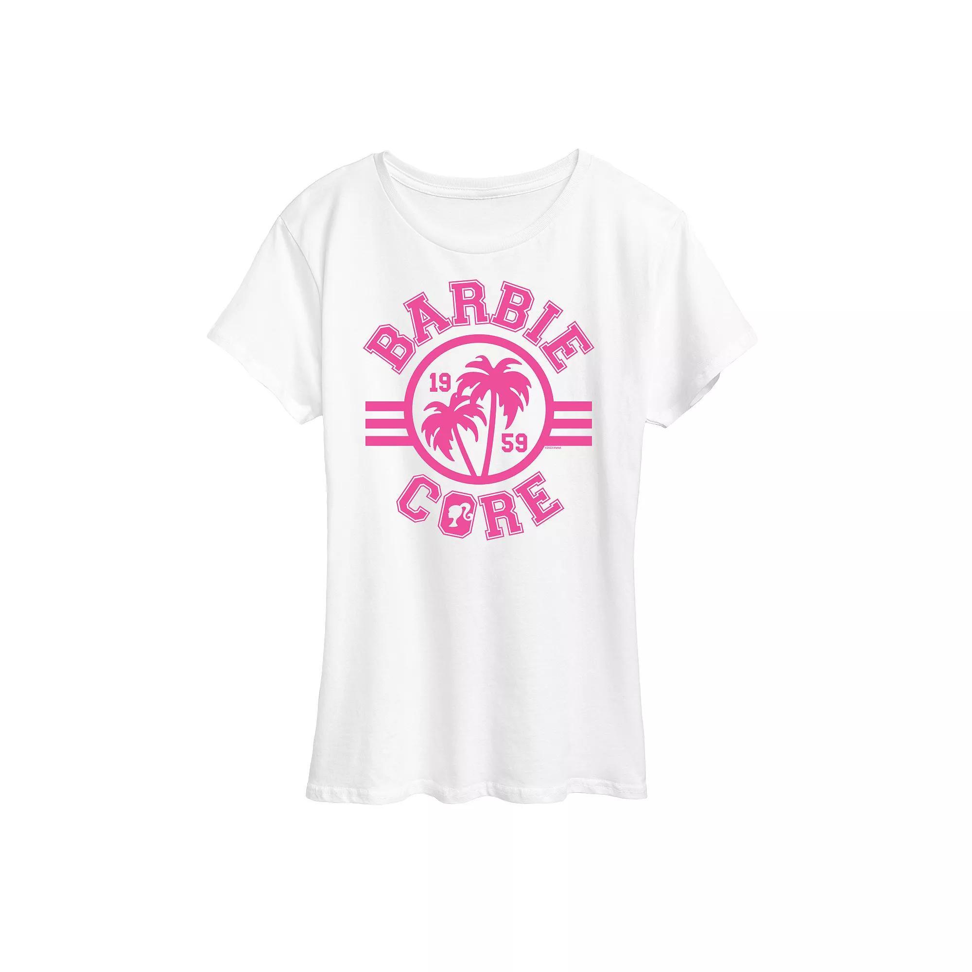 Women's Barbie Barbiecore Collegiate Graphic Tee, Girl's,  Product Image