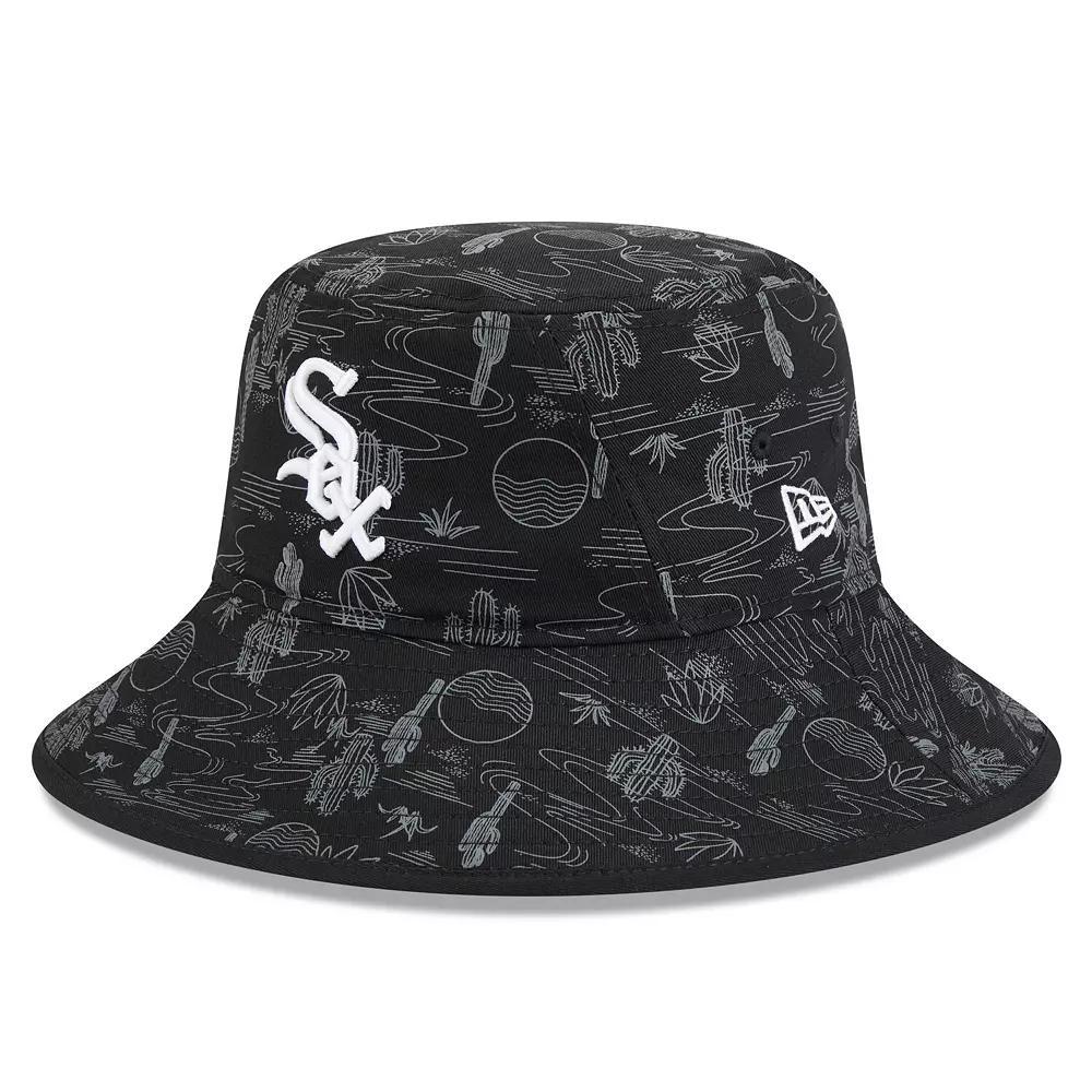 Men's New Era  Black Chicago White Sox 2025 Spring Training All Over Print Bucket Hat, Size: Large/XL Product Image