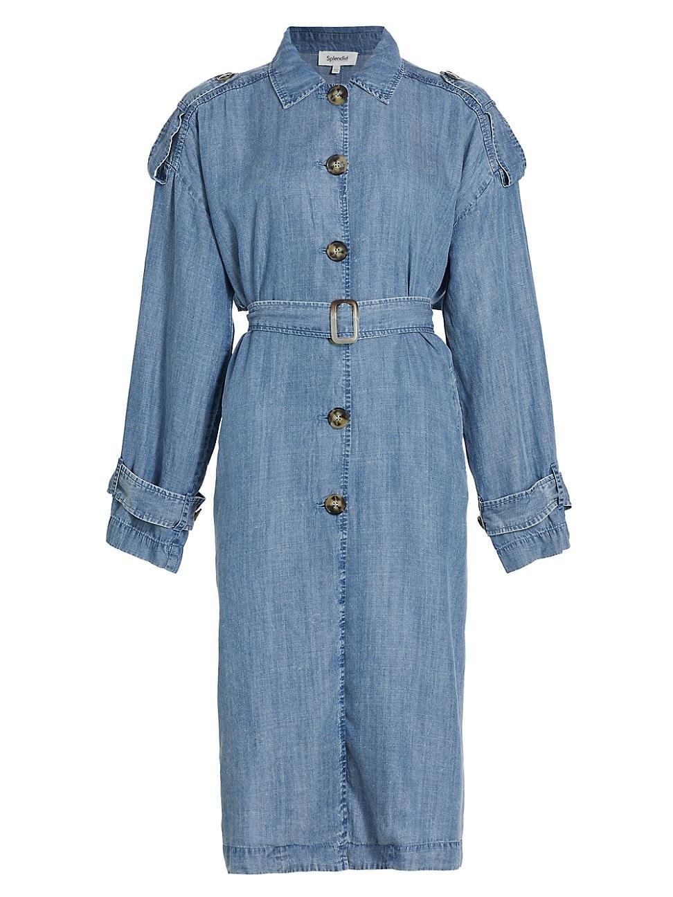 Womens Dane Denim Coat Product Image