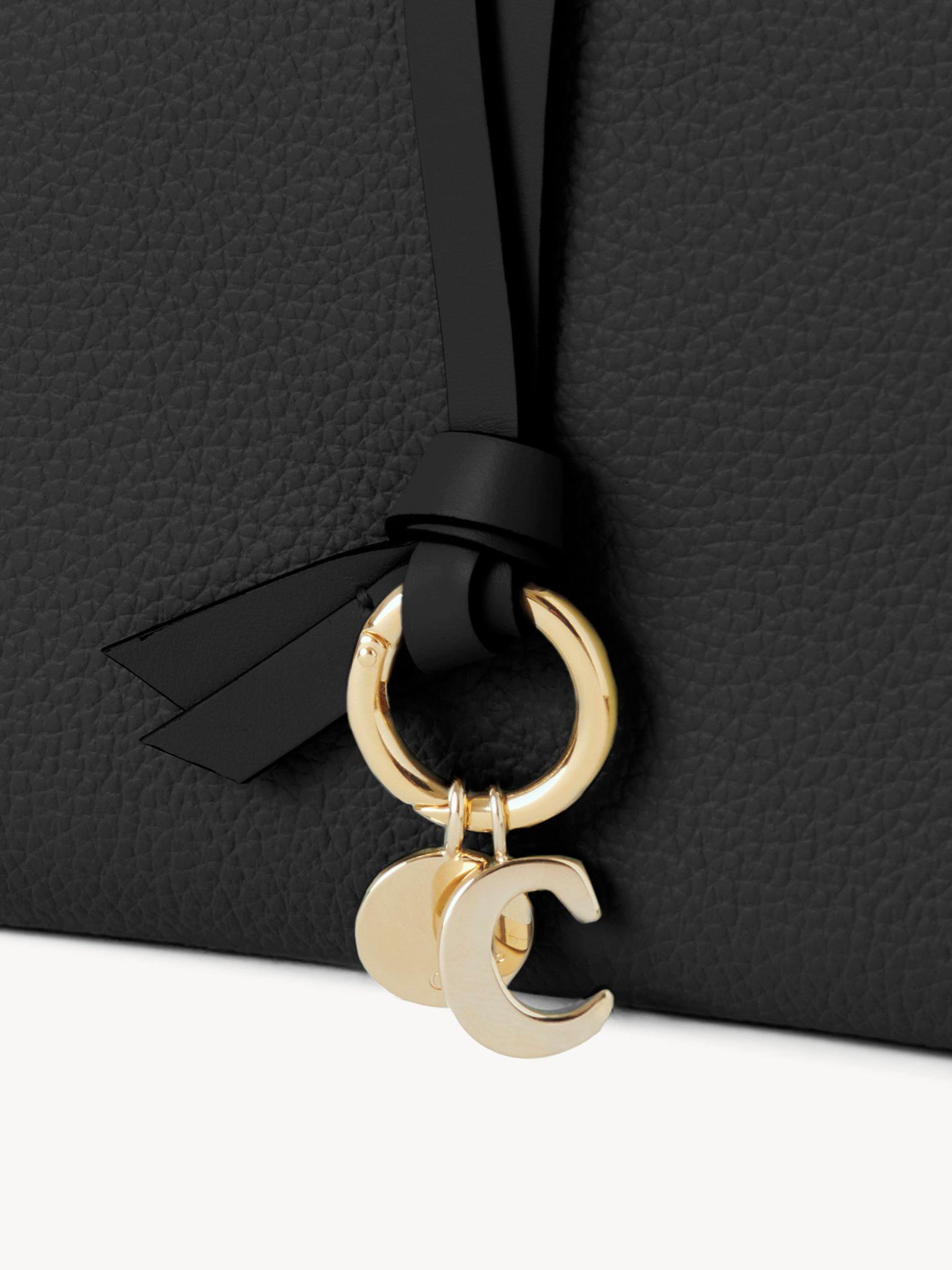 Alphabet bifold wallet in grained leather  Product Image