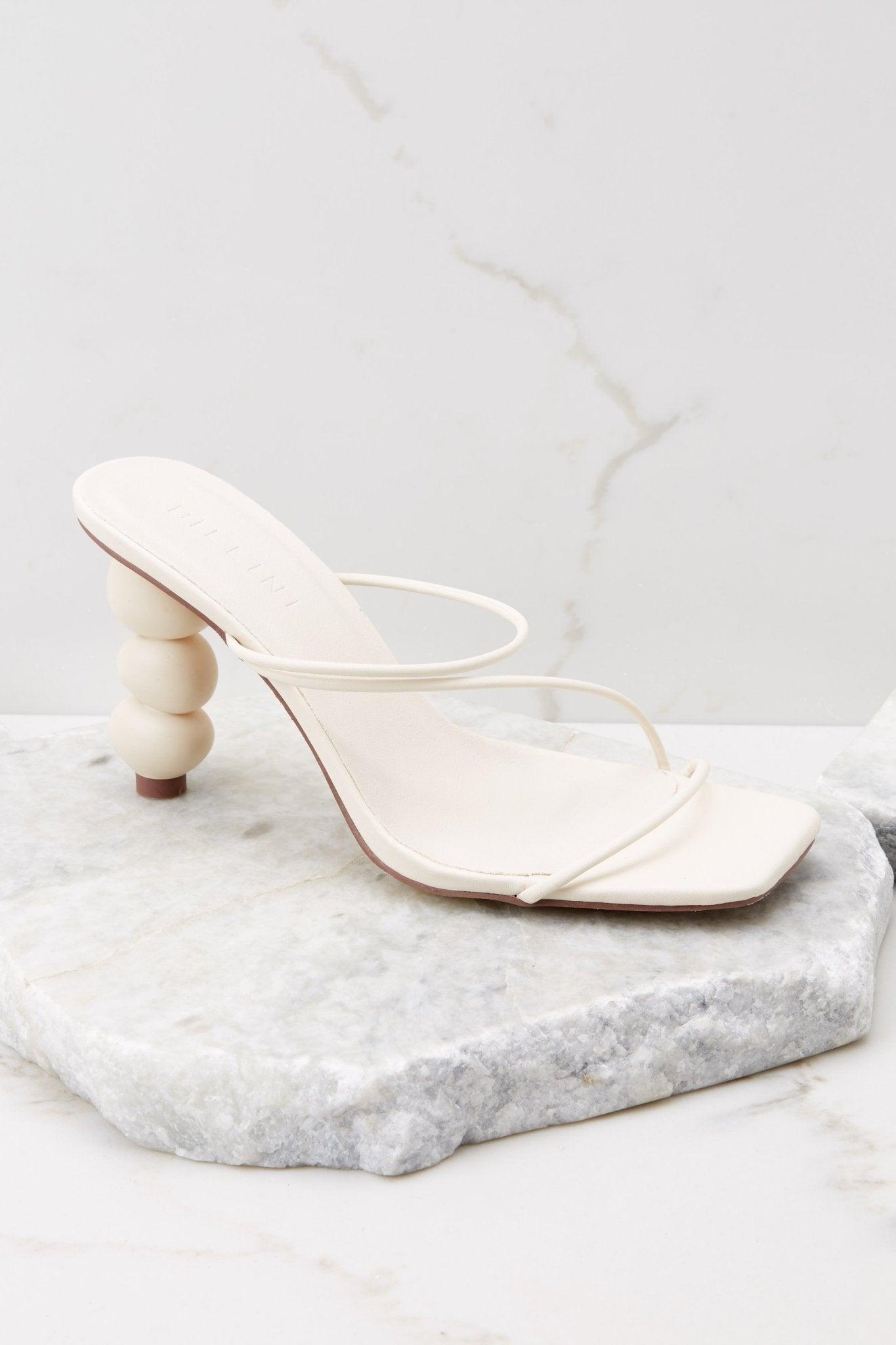 Torin Bone Heels Ivory Product Image