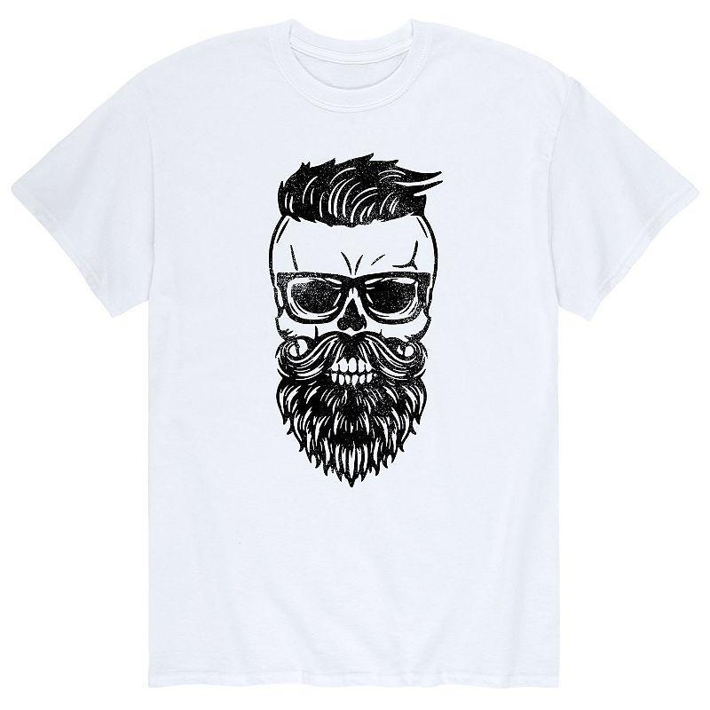 Men's Bearded Skull Dude Tee,  Product Image